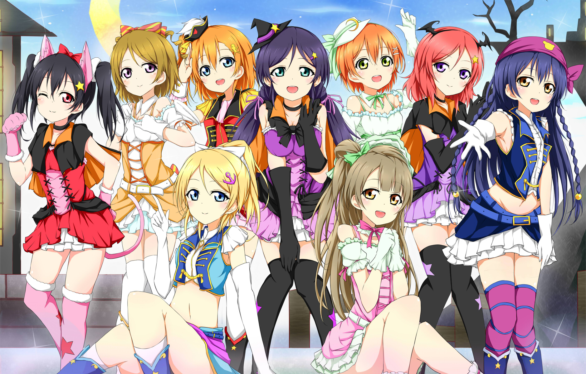Love Live! School Idol Festival Halloween Maki Nishikino HD Wallpaper