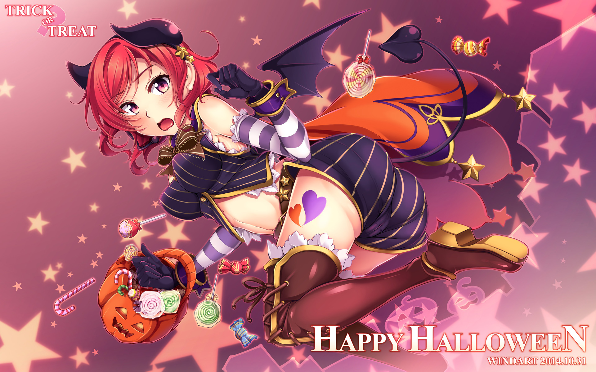Maki Nishikino from Love Live! Halloween HD Wallpaper