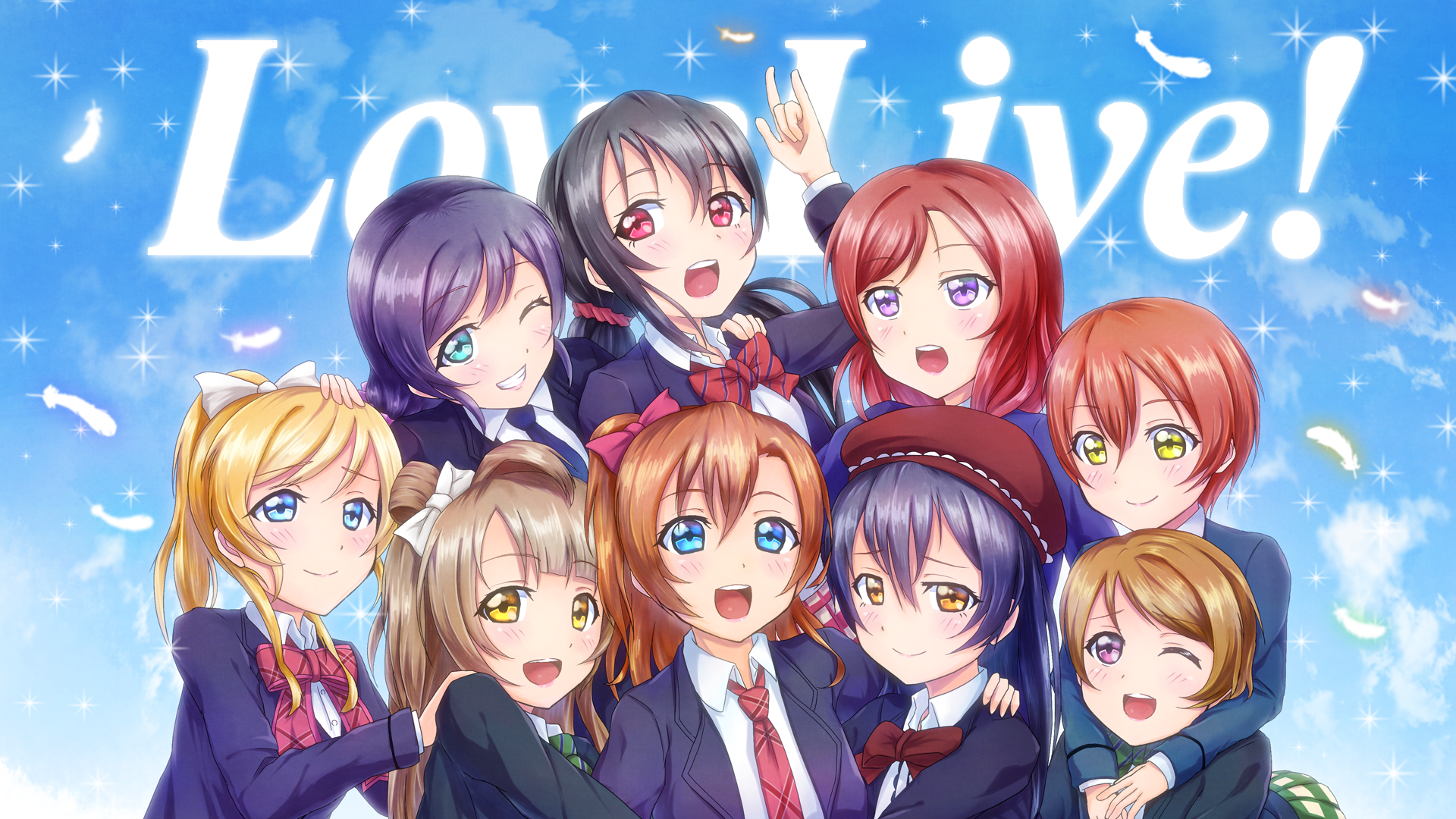 Love Live! School Idol Project characters in uniforms HD Wallpaper