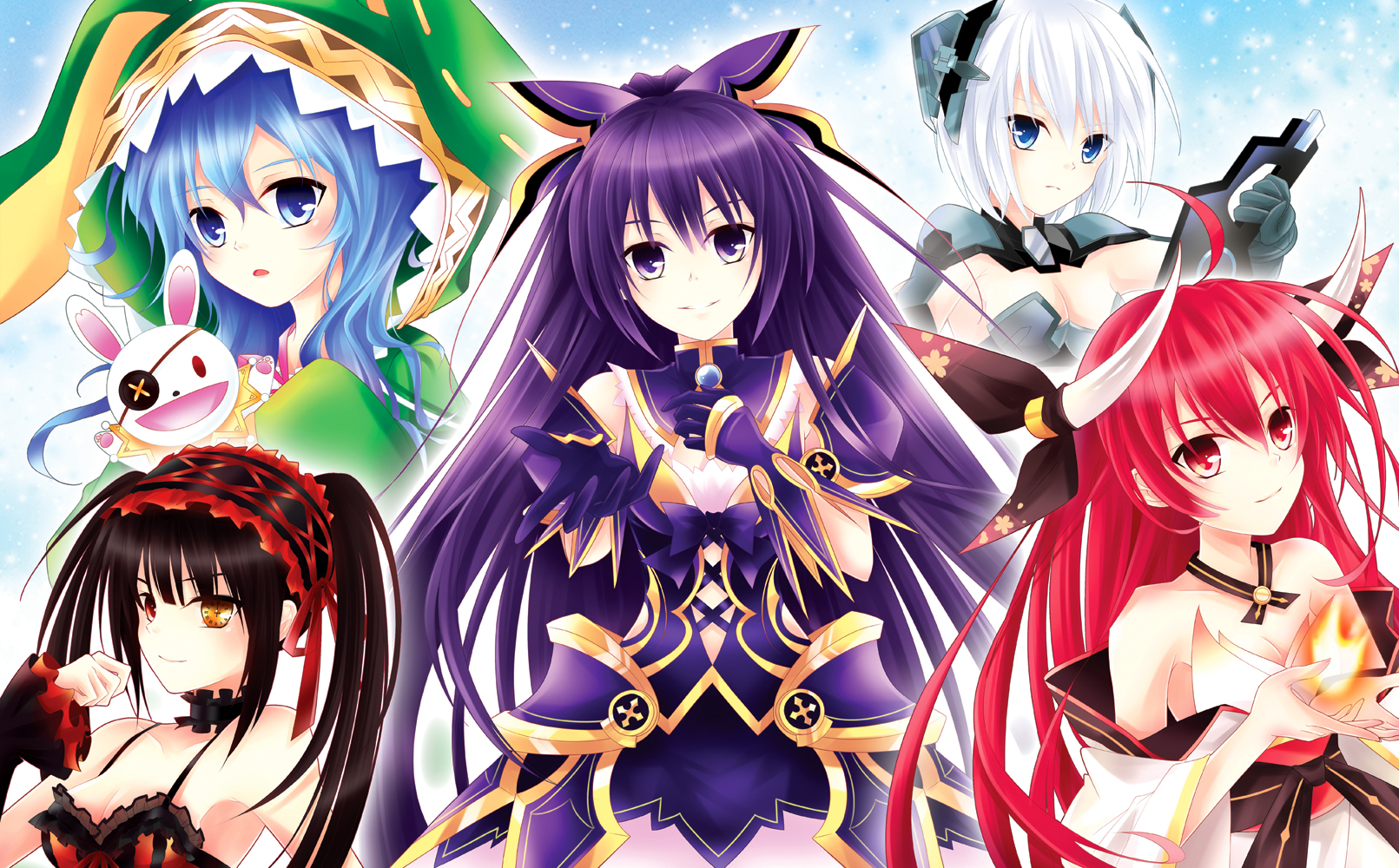 Date A Live Characters HD Wallpaper
