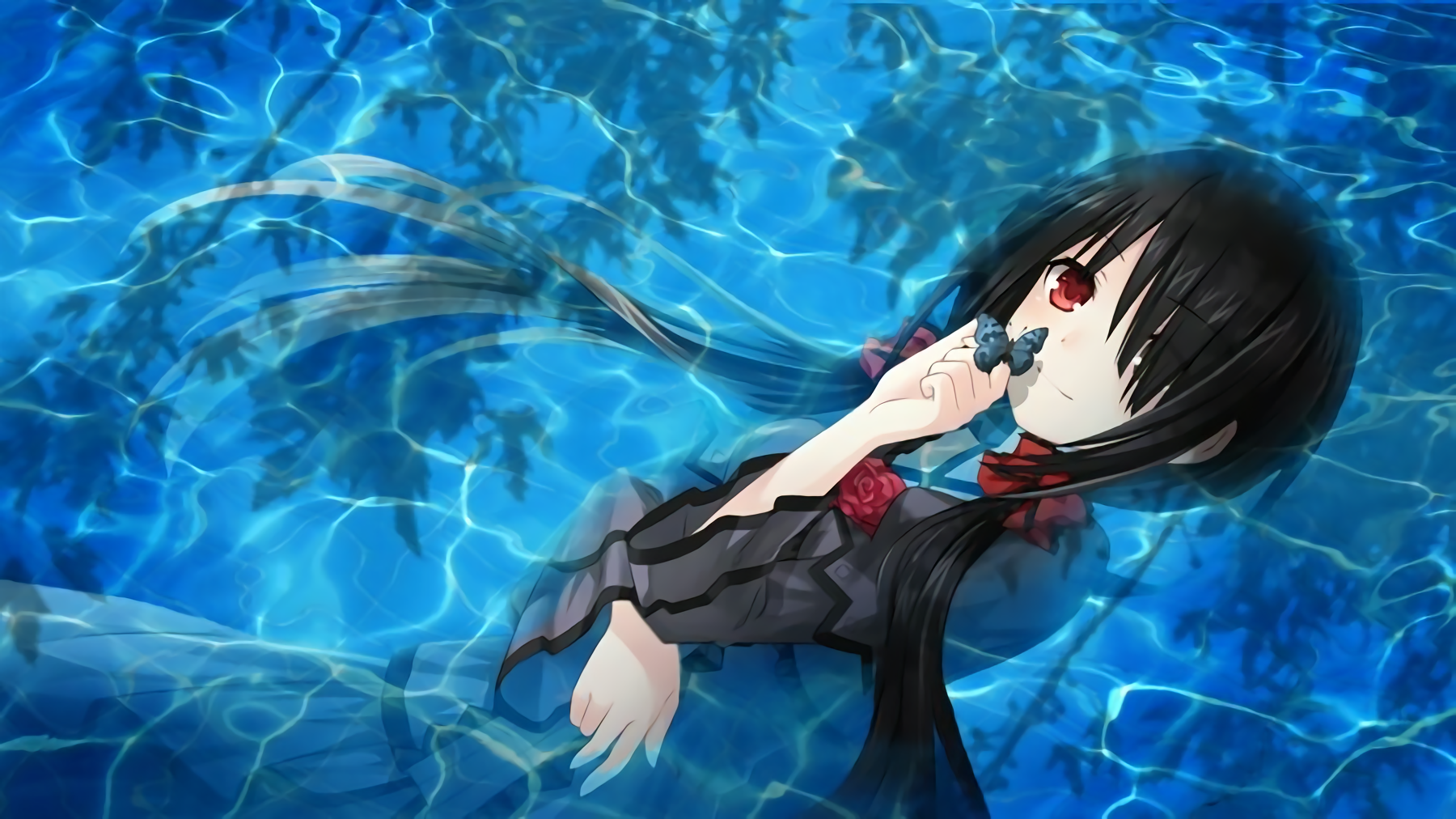 Kurumi Tokisaki from Date A Live in water HD Wallpaper