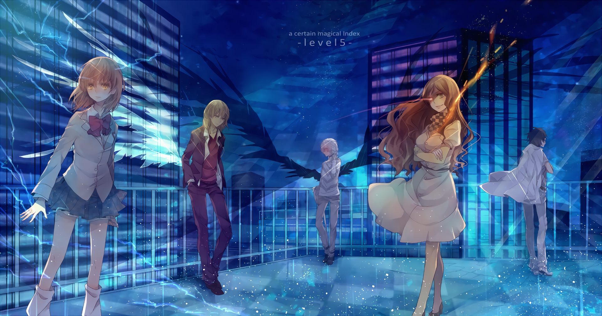 Mikoto Misaka and others from A Certain Magical Index HD Wallpaper