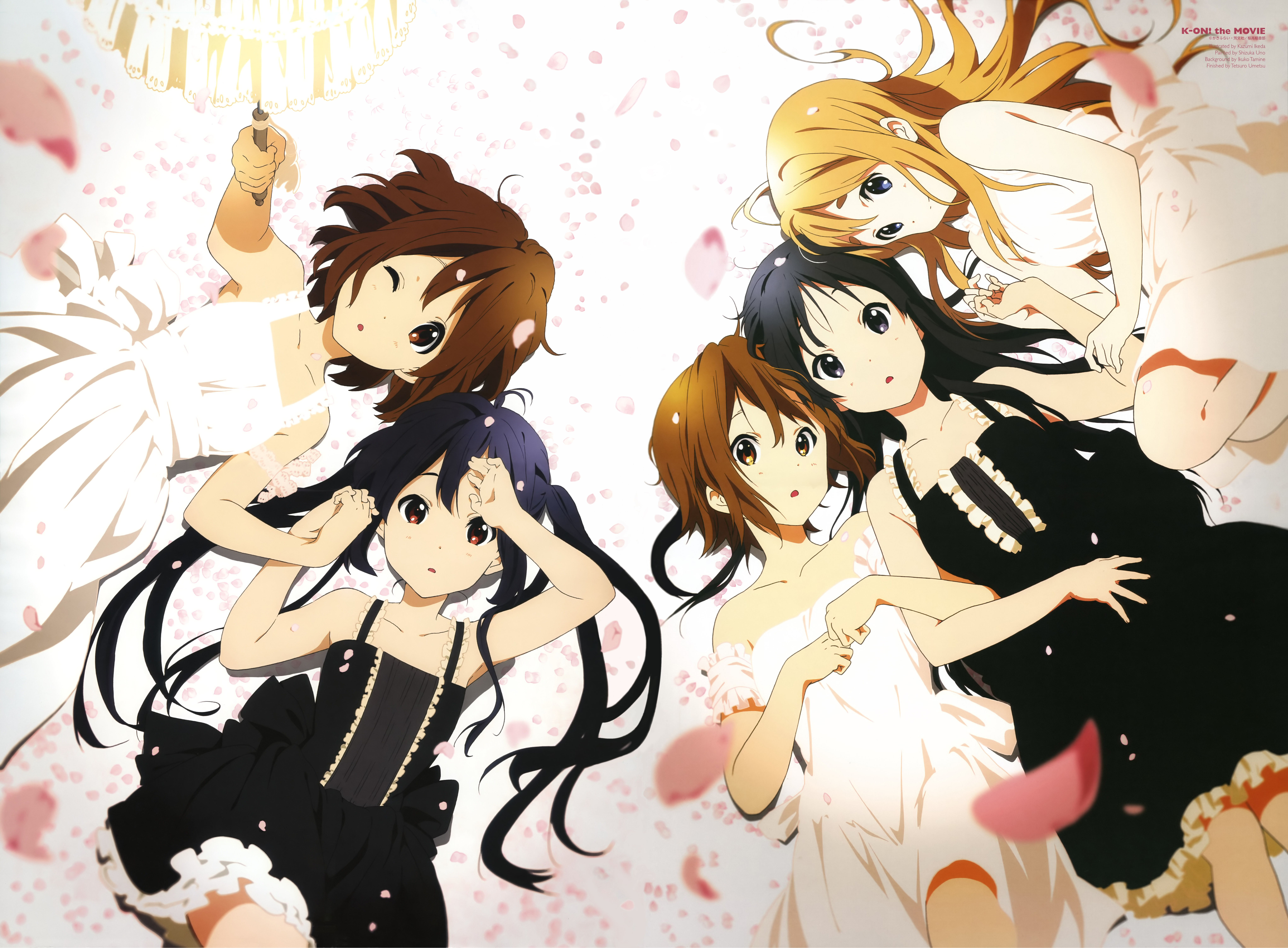 K-On! The Movie Yui Hirasawa Azusa Nakano Mio Akiyama Ritsu Tainaka Tsumugi Kotobuki HD Wallpaper