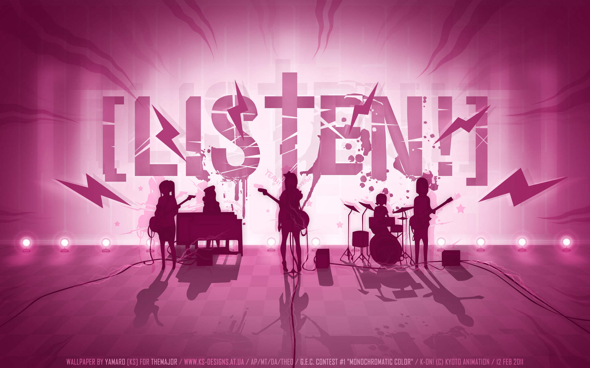 Listen! Band Performance with Yui Hirasawa HD Wallpaper