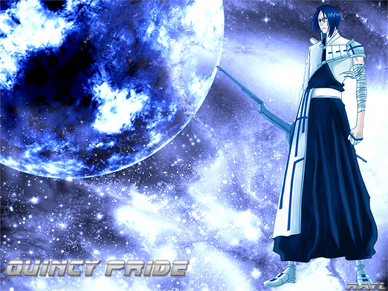 Uryū Ishida from Bleach in Space HD Wallpaper