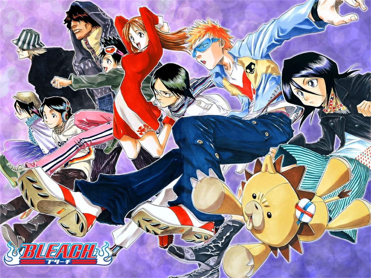 Group of characters from Bleach HD Wallpaper