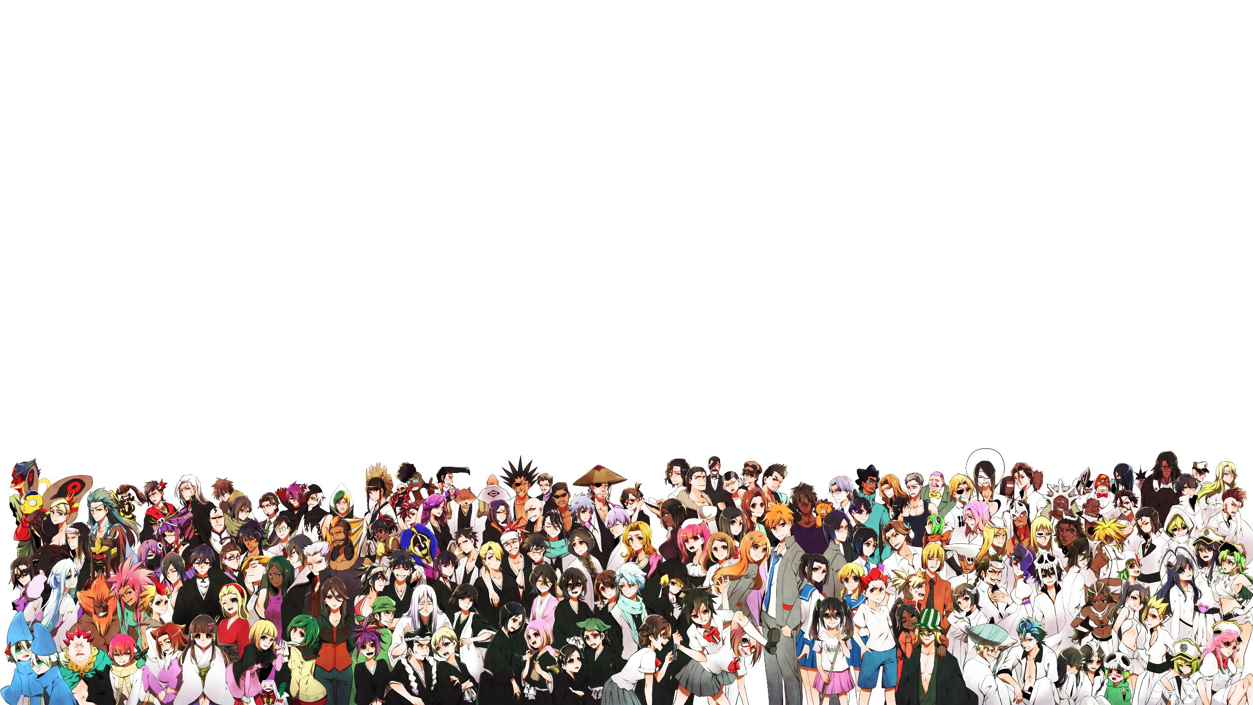 Group of anime characters from various series HD Wallpaper