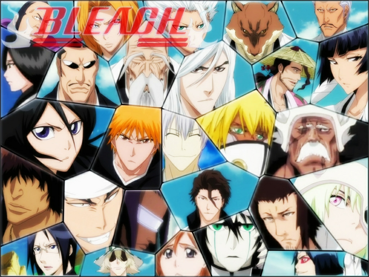 Bleach characters collage HD Wallpaper