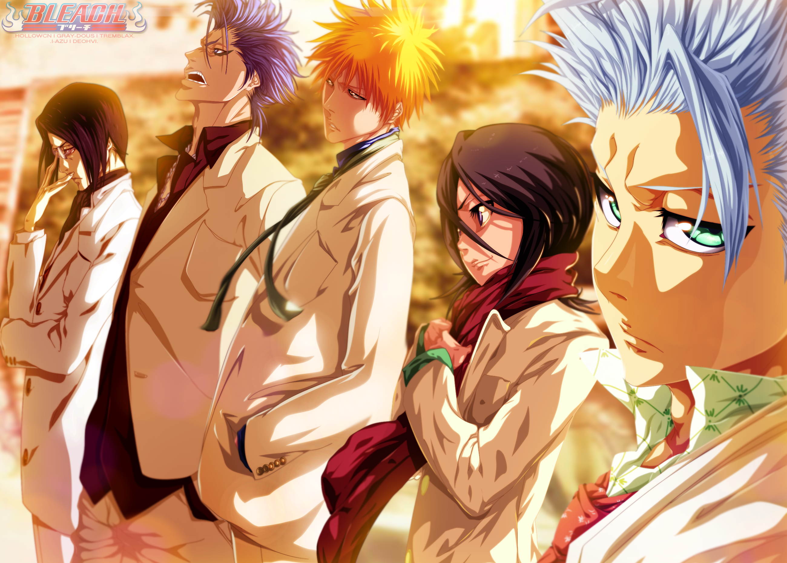 Bleach characters in suits HD Wallpaper