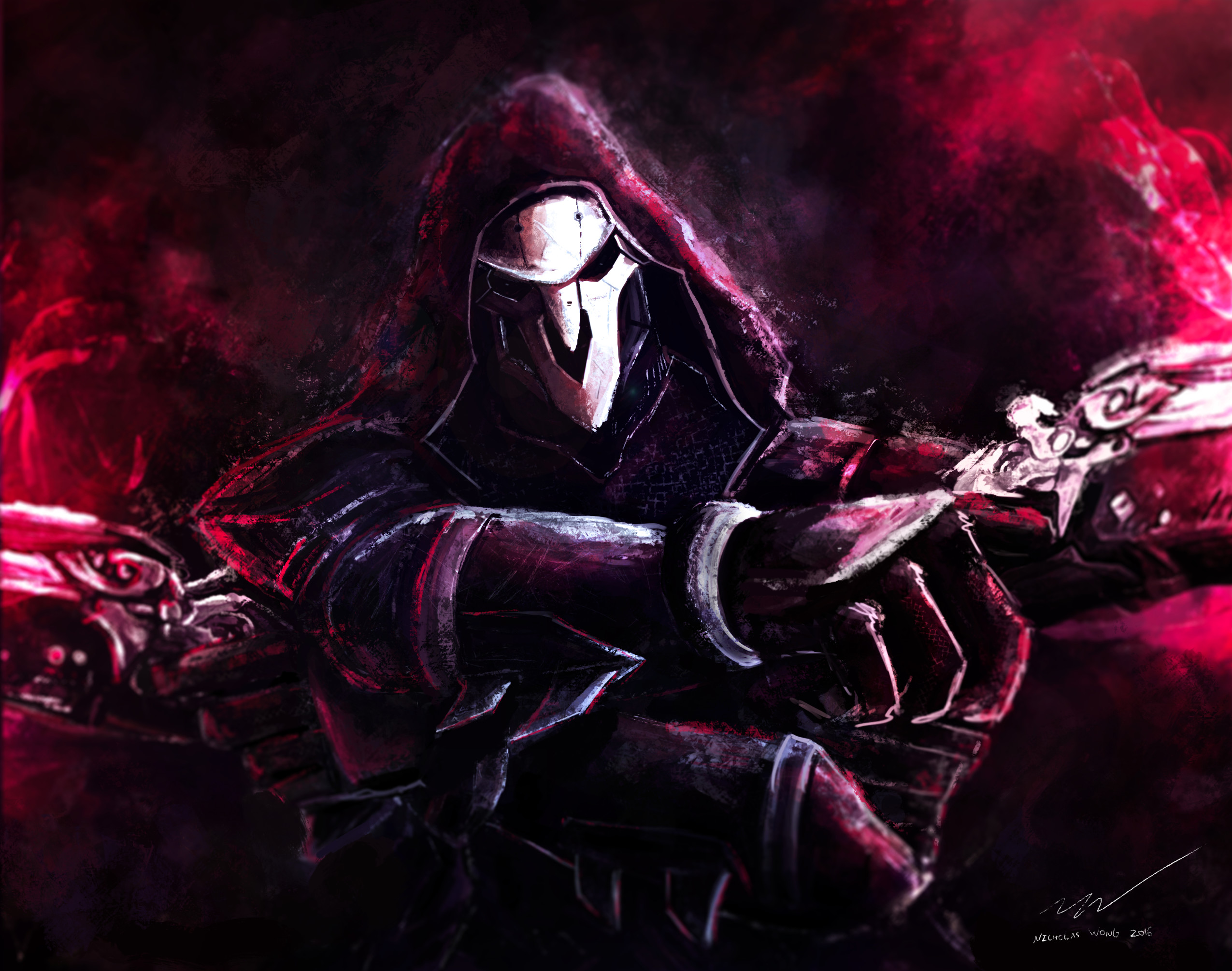 Reaper from Overwatch HD Wallpaper
