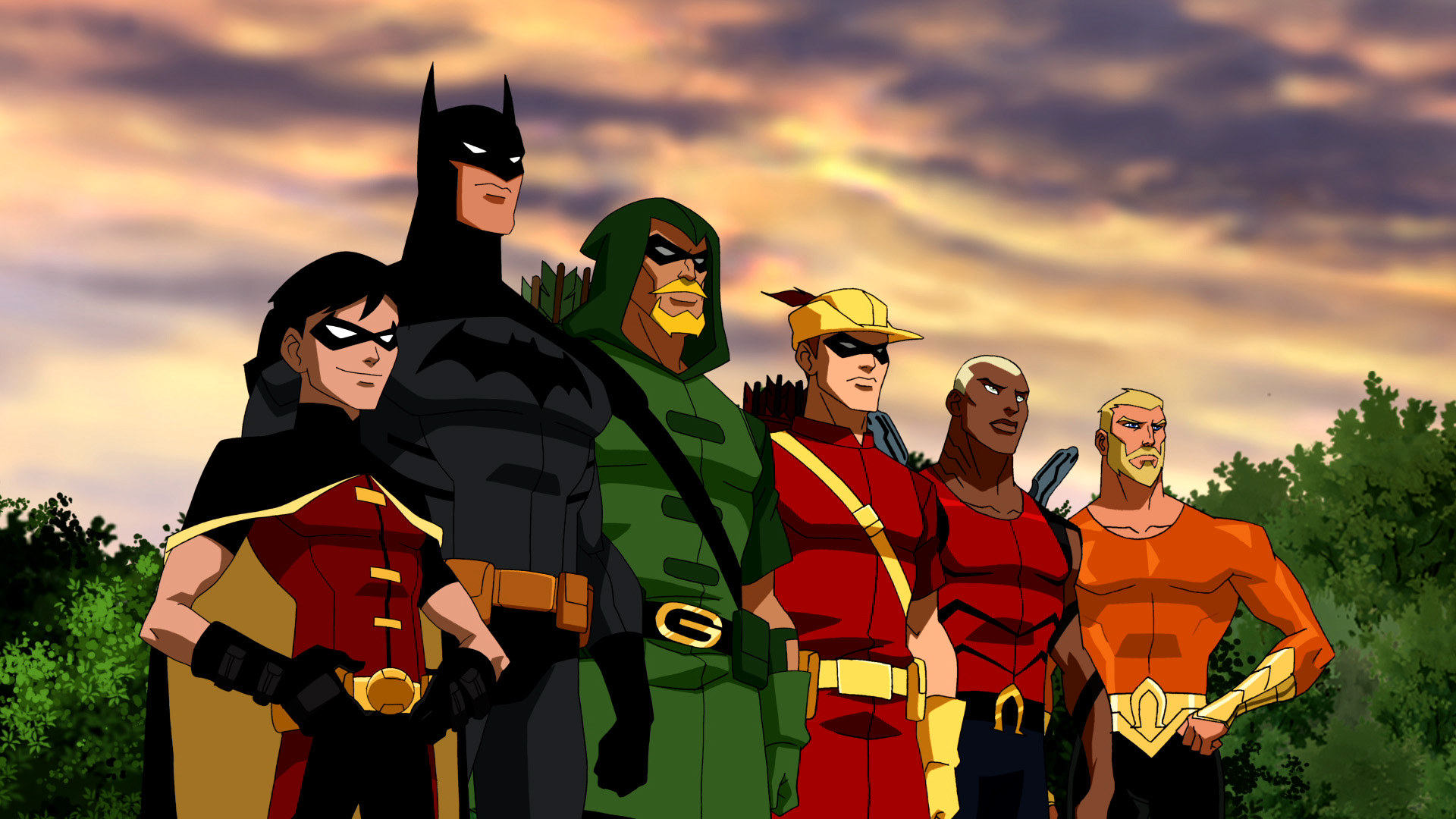 Justice League from Young Justice HD Wallpaper
