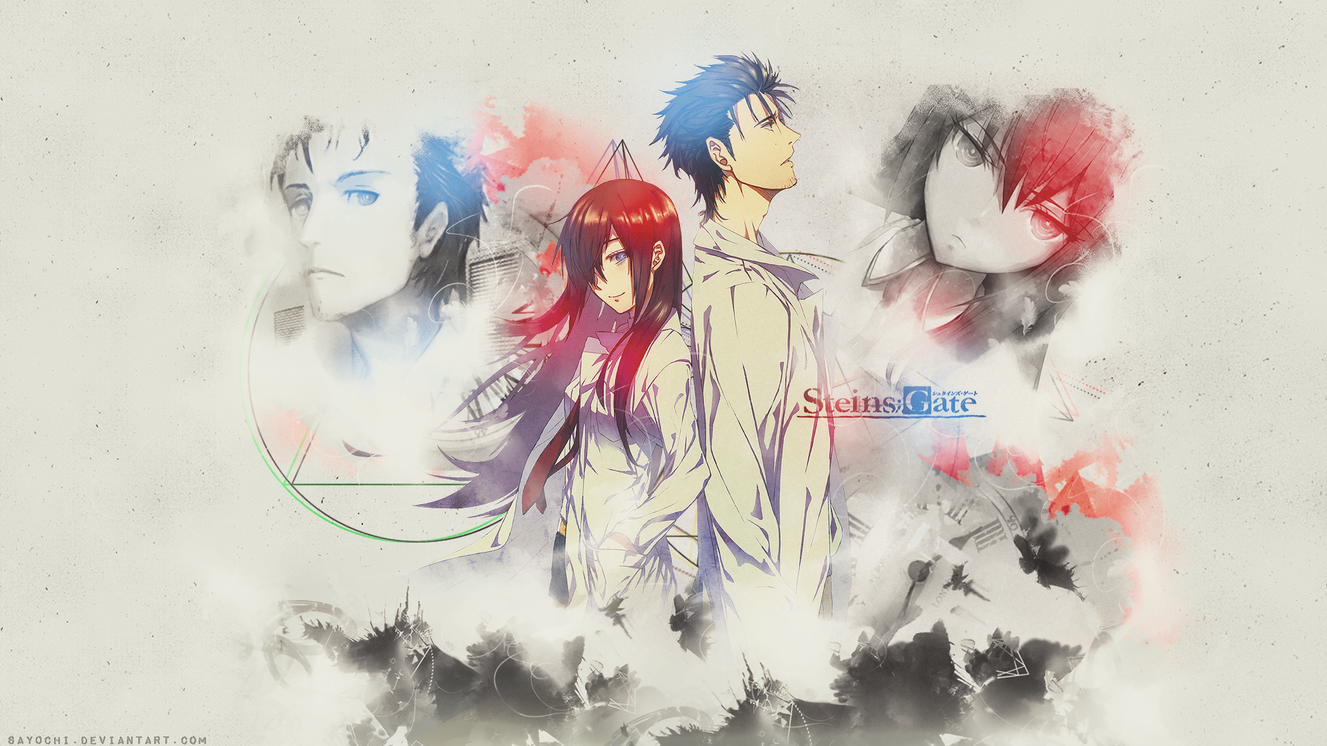 Steins;Gate Characters Kurisu Makise and Rintaro Okabe HD Wallpaper