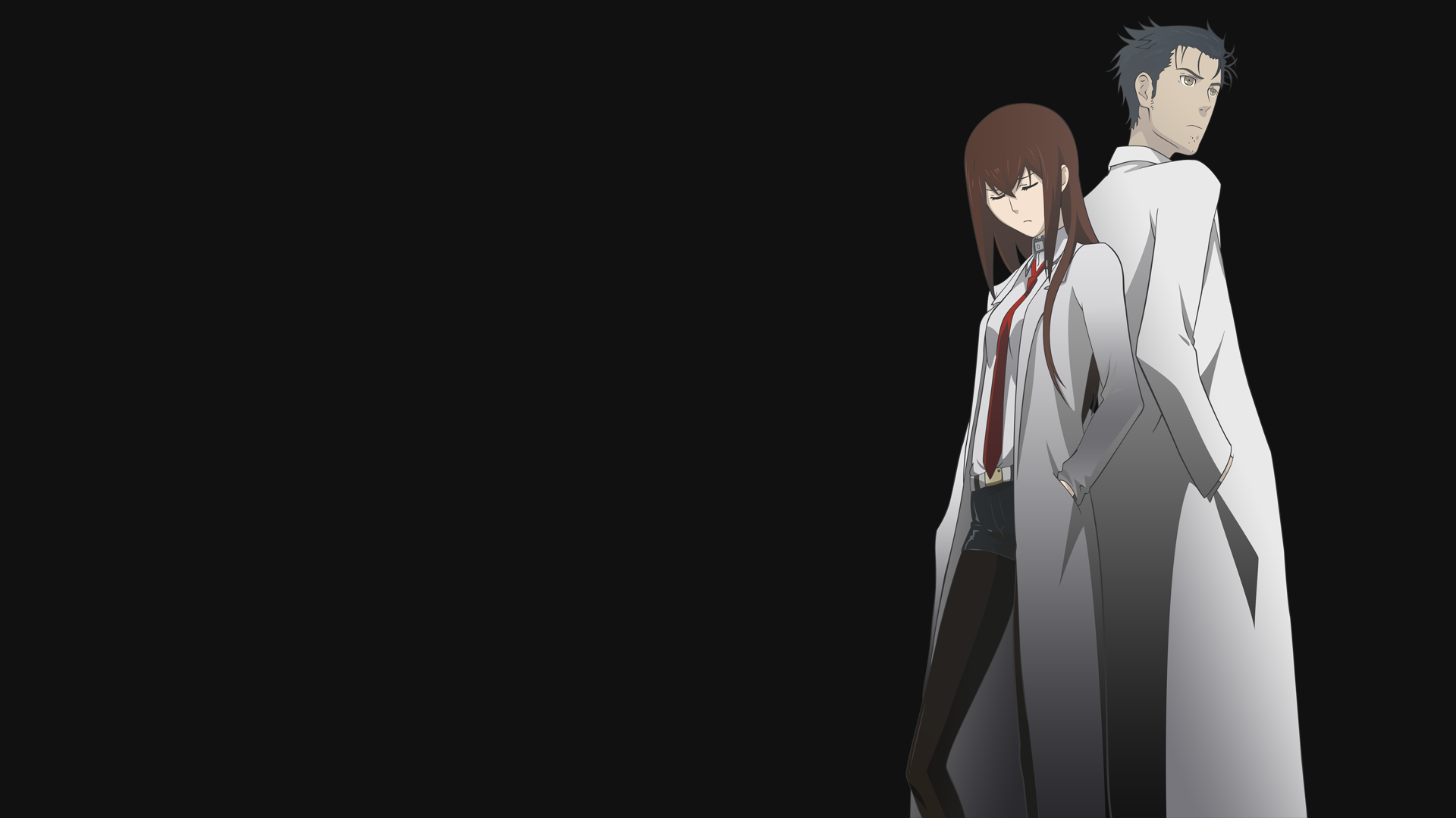 Kurisu Makise and Okabe Rintaro from Steins;Gate HD Wallpaper