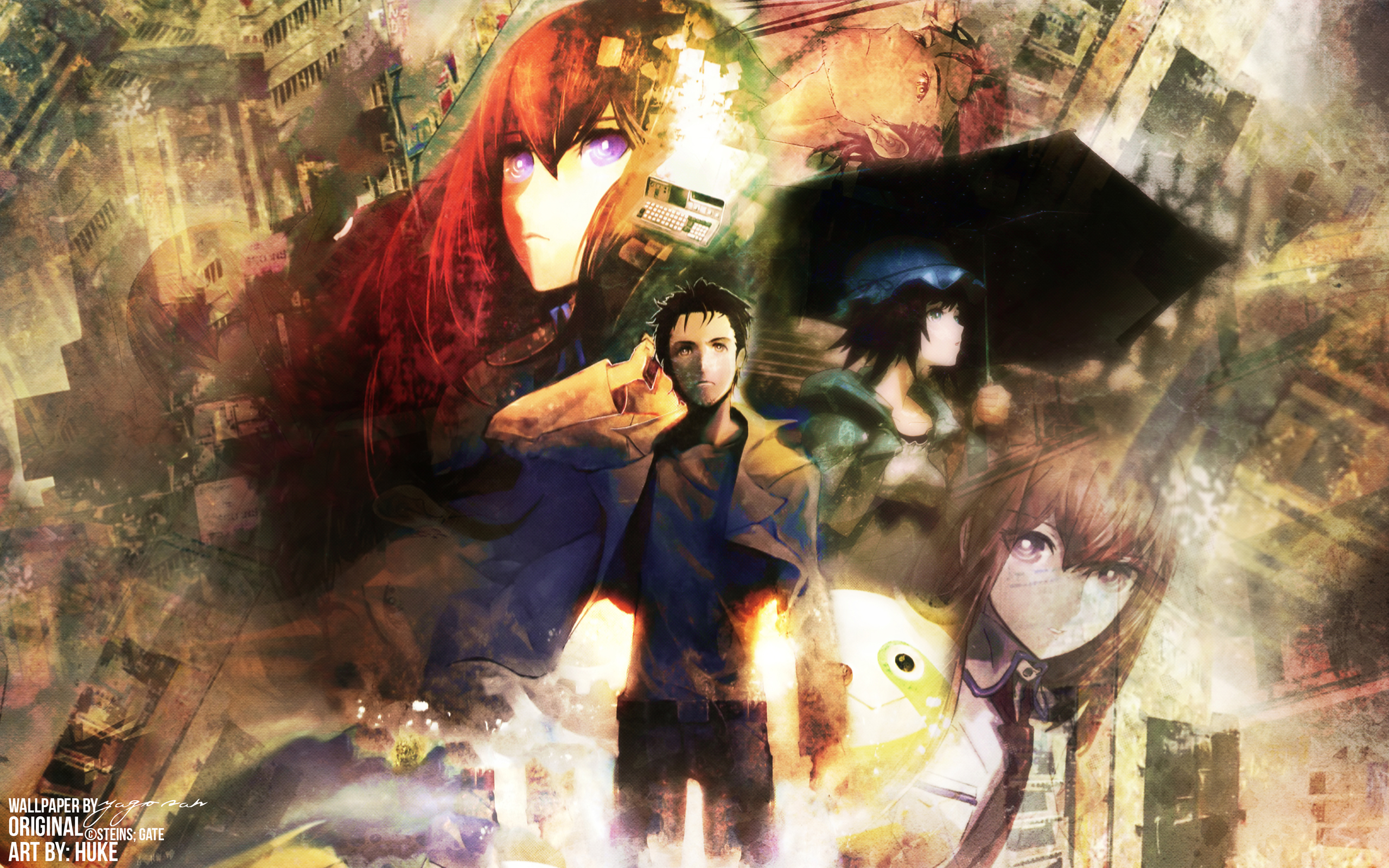 Kurisu Makise and Okabe Rintaro from Steins;Gate HD Wallpaper