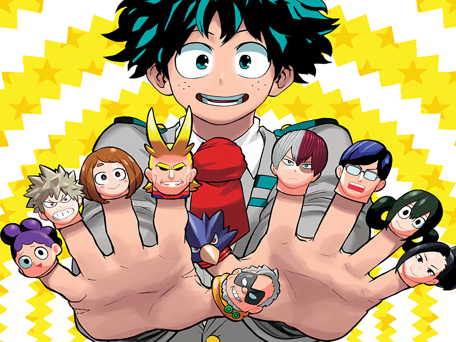 My Hero Academia characters finger puppets HD Wallpaper