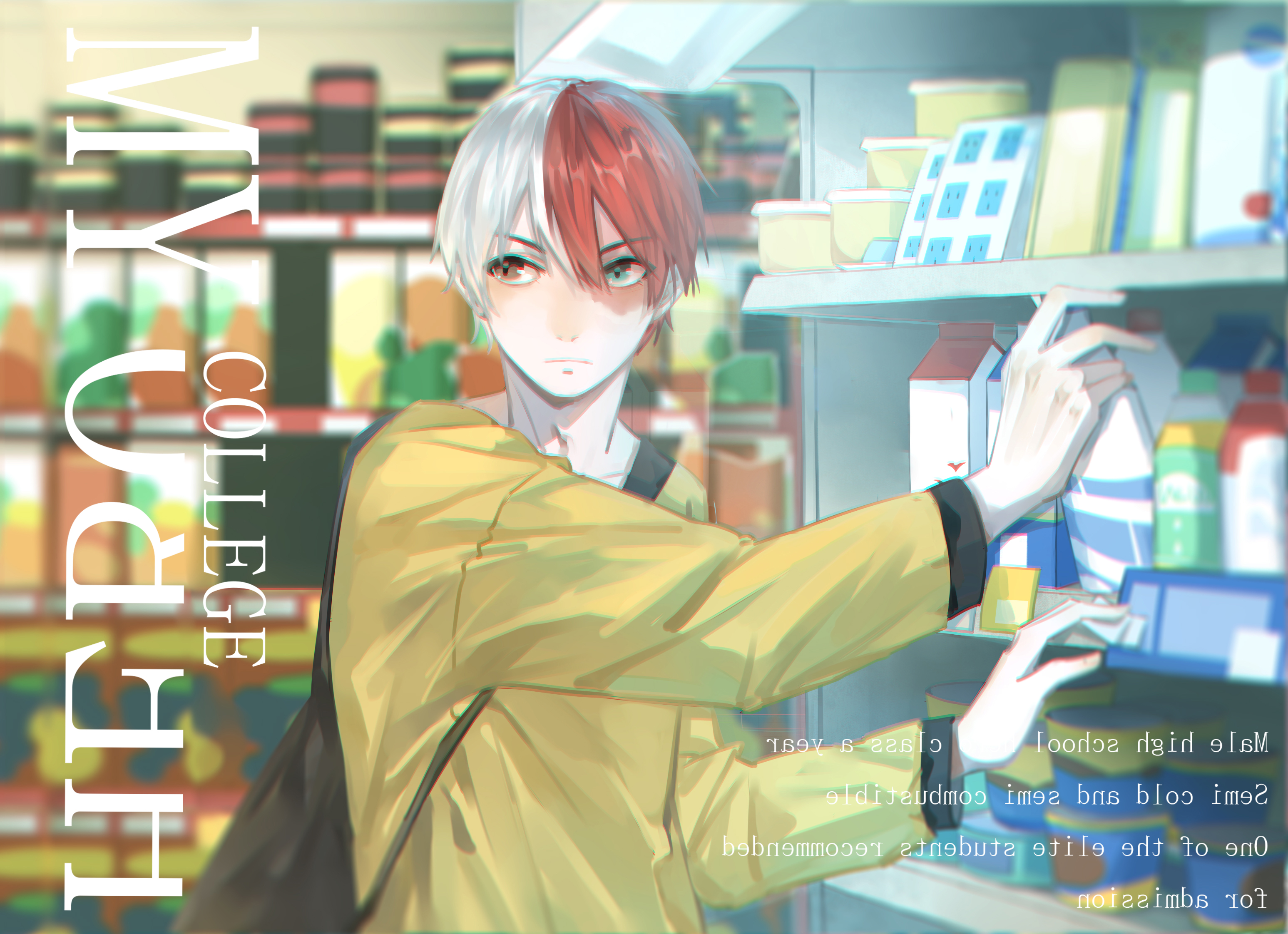 Shoto Todoroki from My Hero Academia College HD Wallpaper