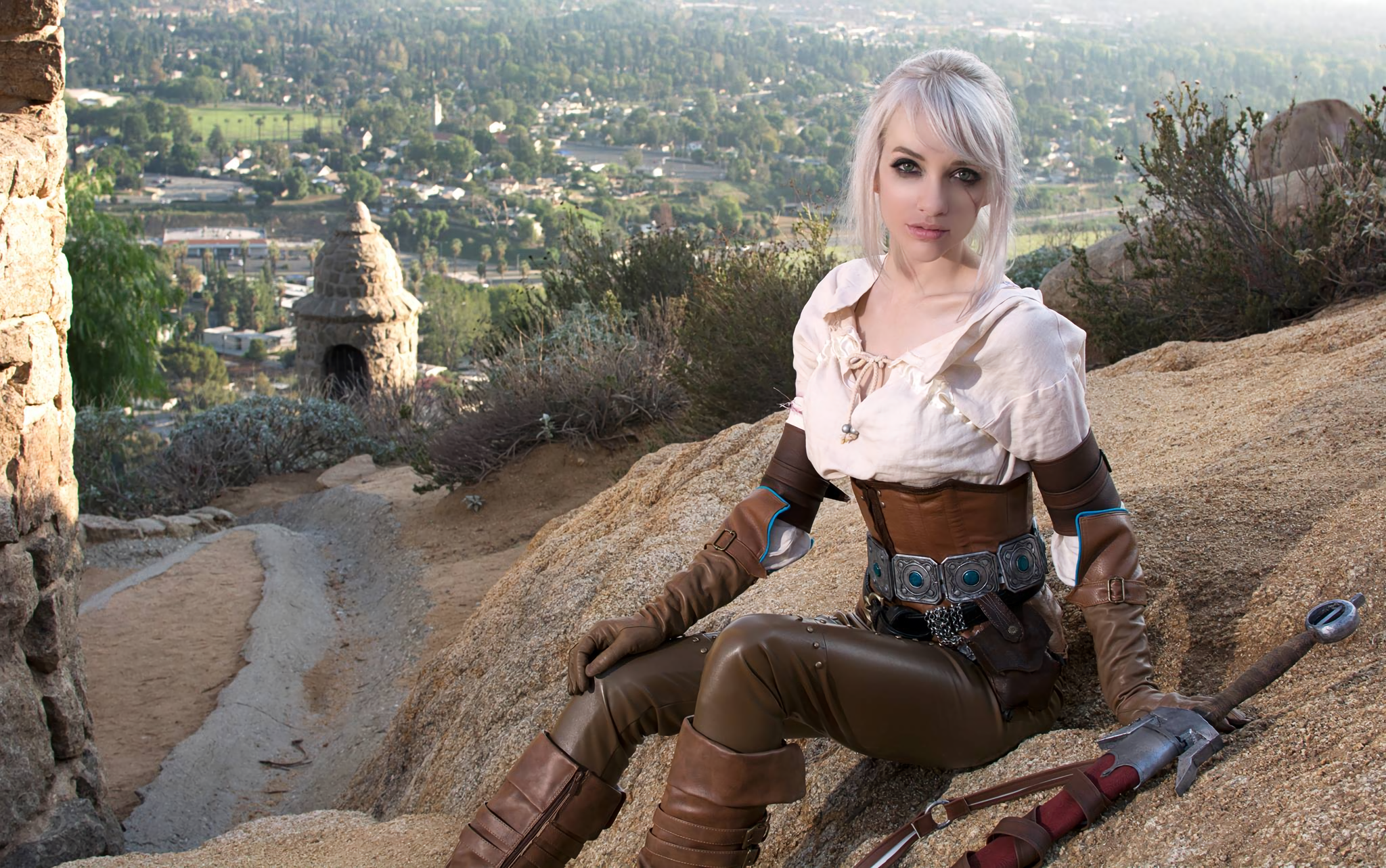 Ciri from The Witcher Cosplay HD Wallpaper