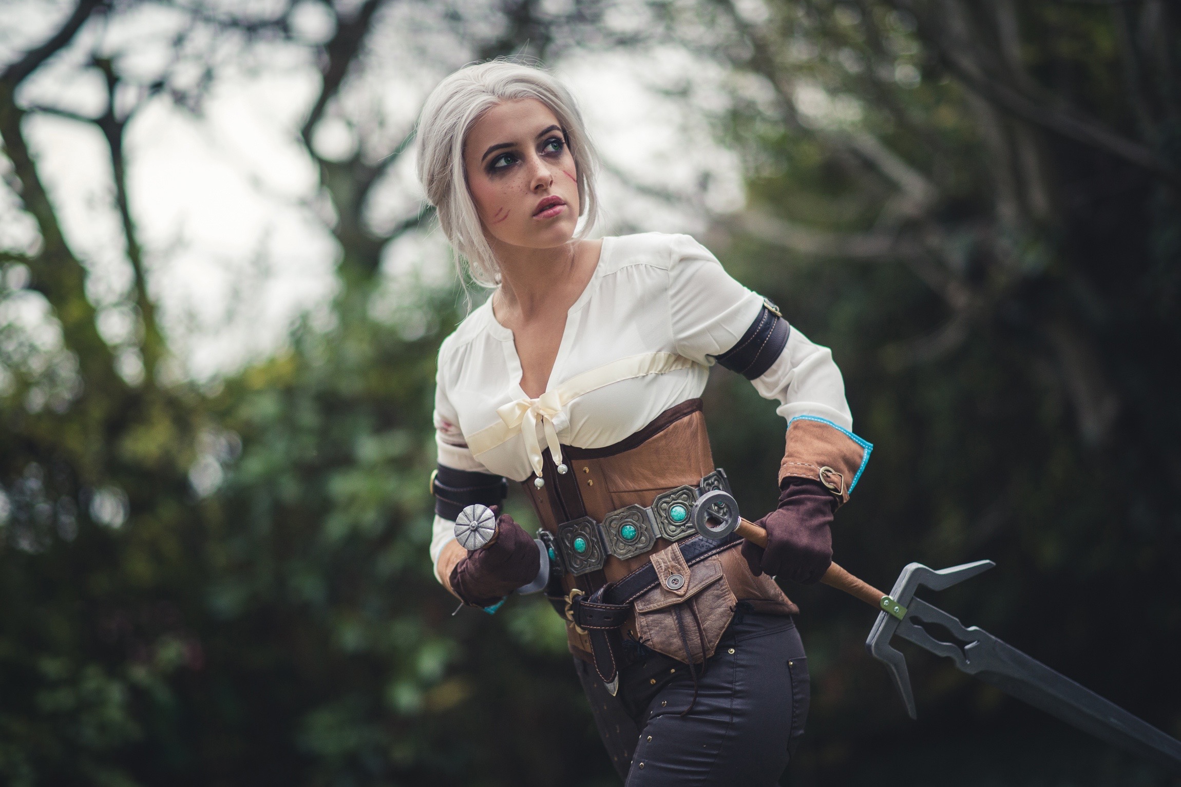 Ciri from The Witcher Cosplay HD Wallpaper