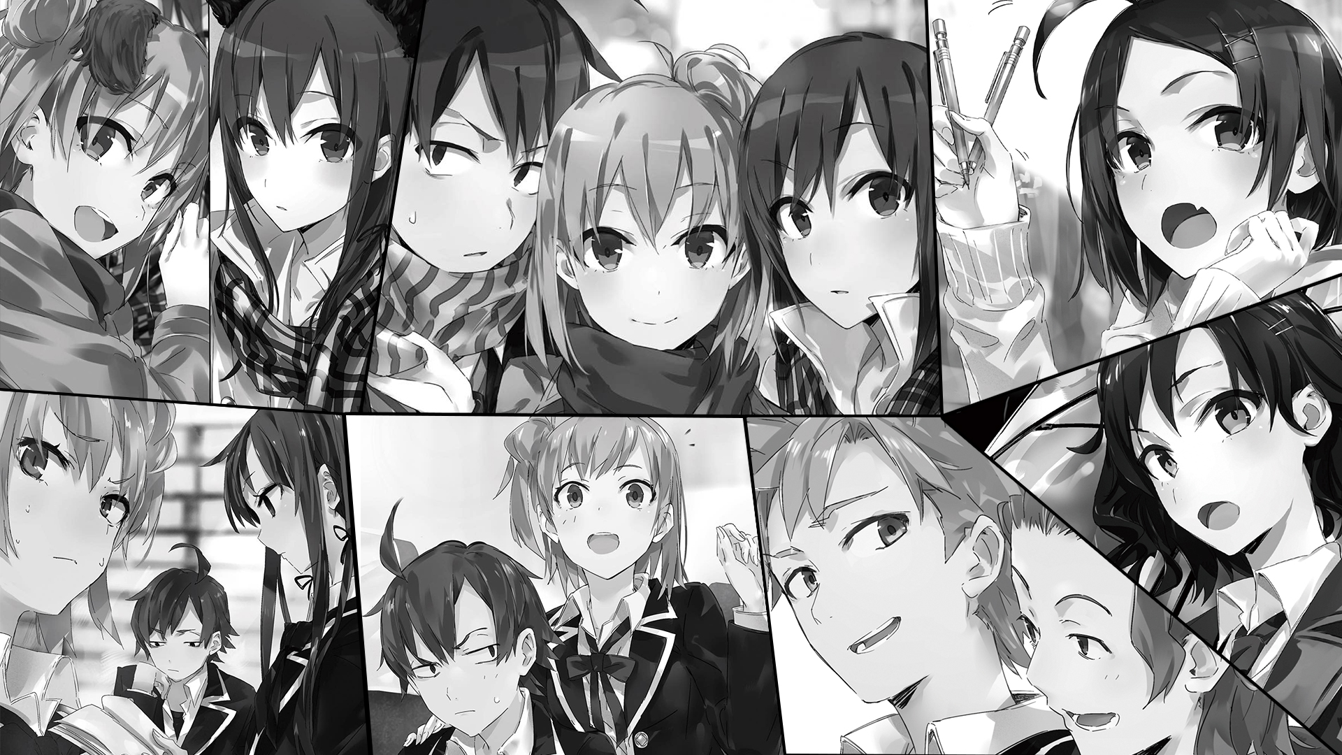 Characters from My Teen Romantic Comedy SNAFU HD Wallpaper