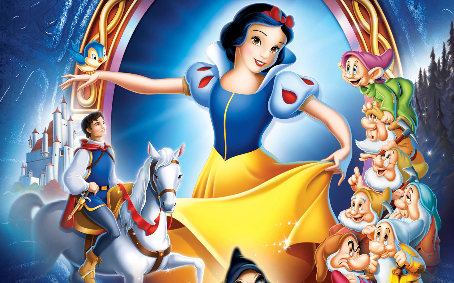 Snow White and the Seven Dwarfs HD Wallpaper