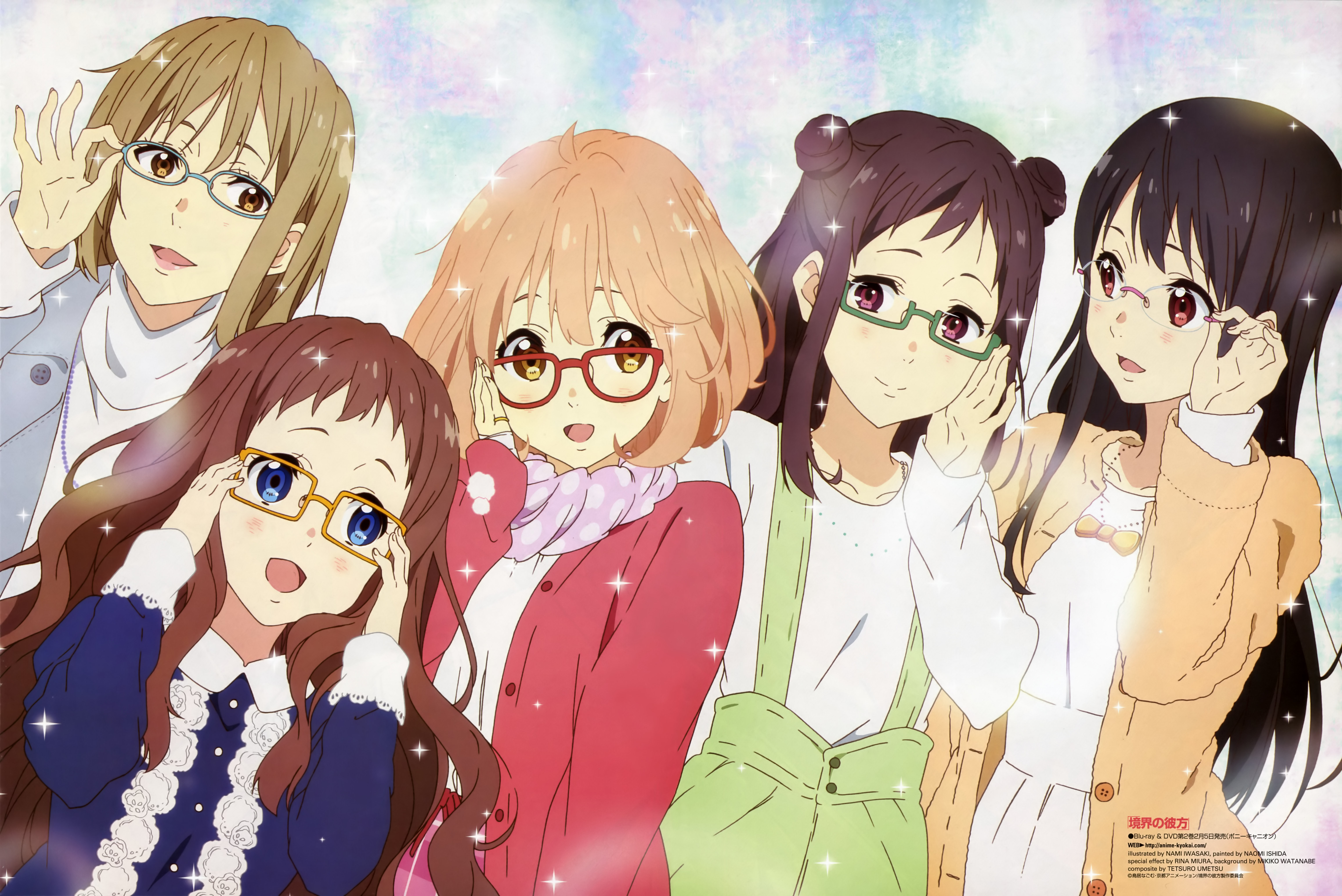 Mirai Kuriyama and friends from Beyond the Boundary HD Wallpaper