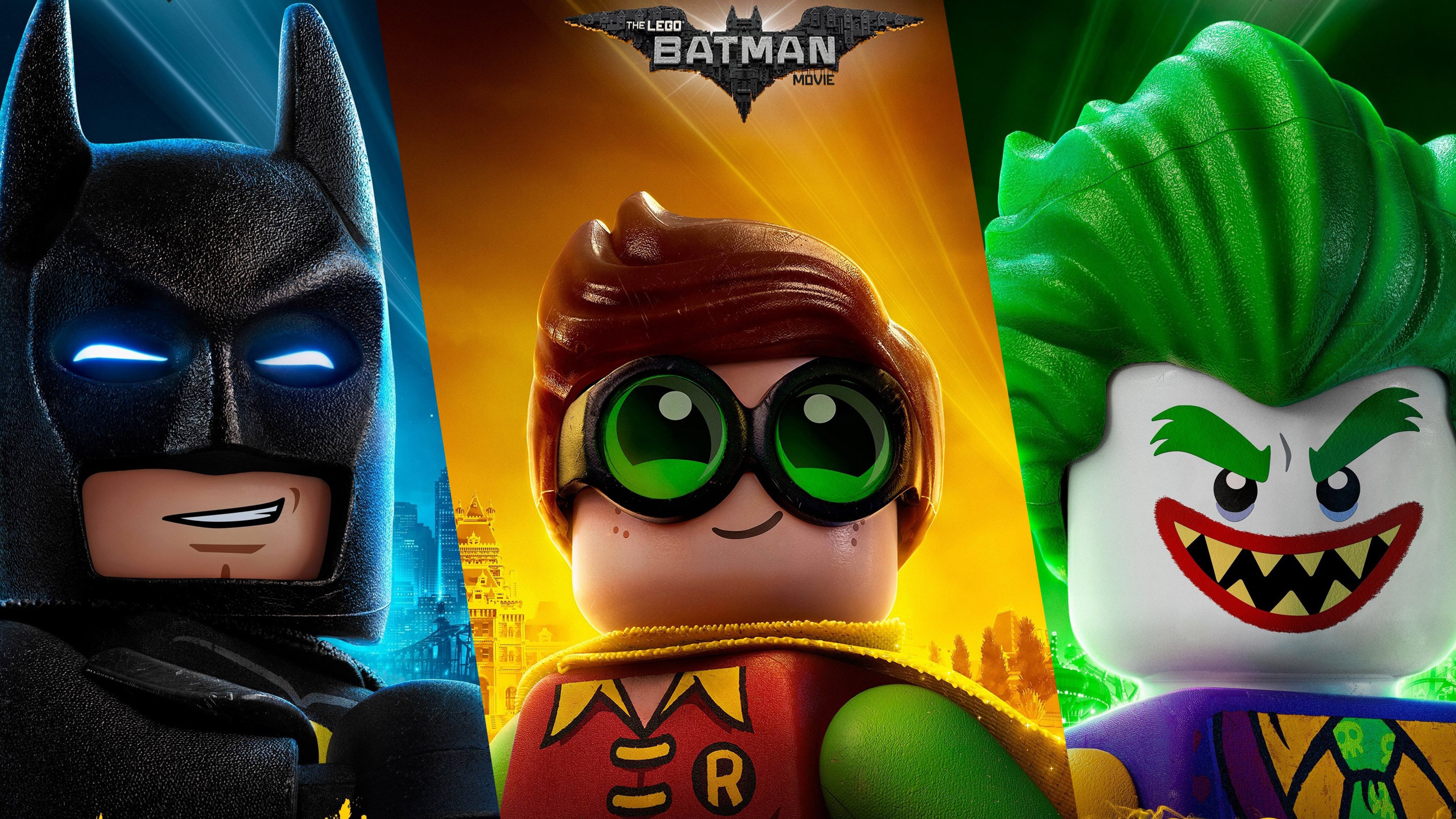 The Lego Batman Movie: Batman, Robin, and Joker HD Wallpaper