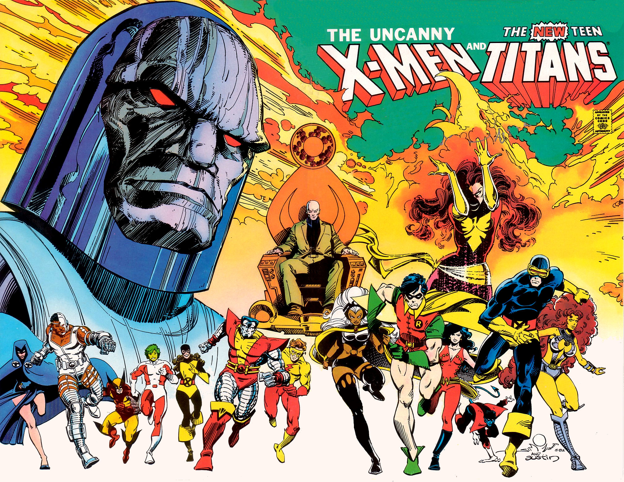 Darkseid, X-Men, and Teen Titans HD Wallpaper