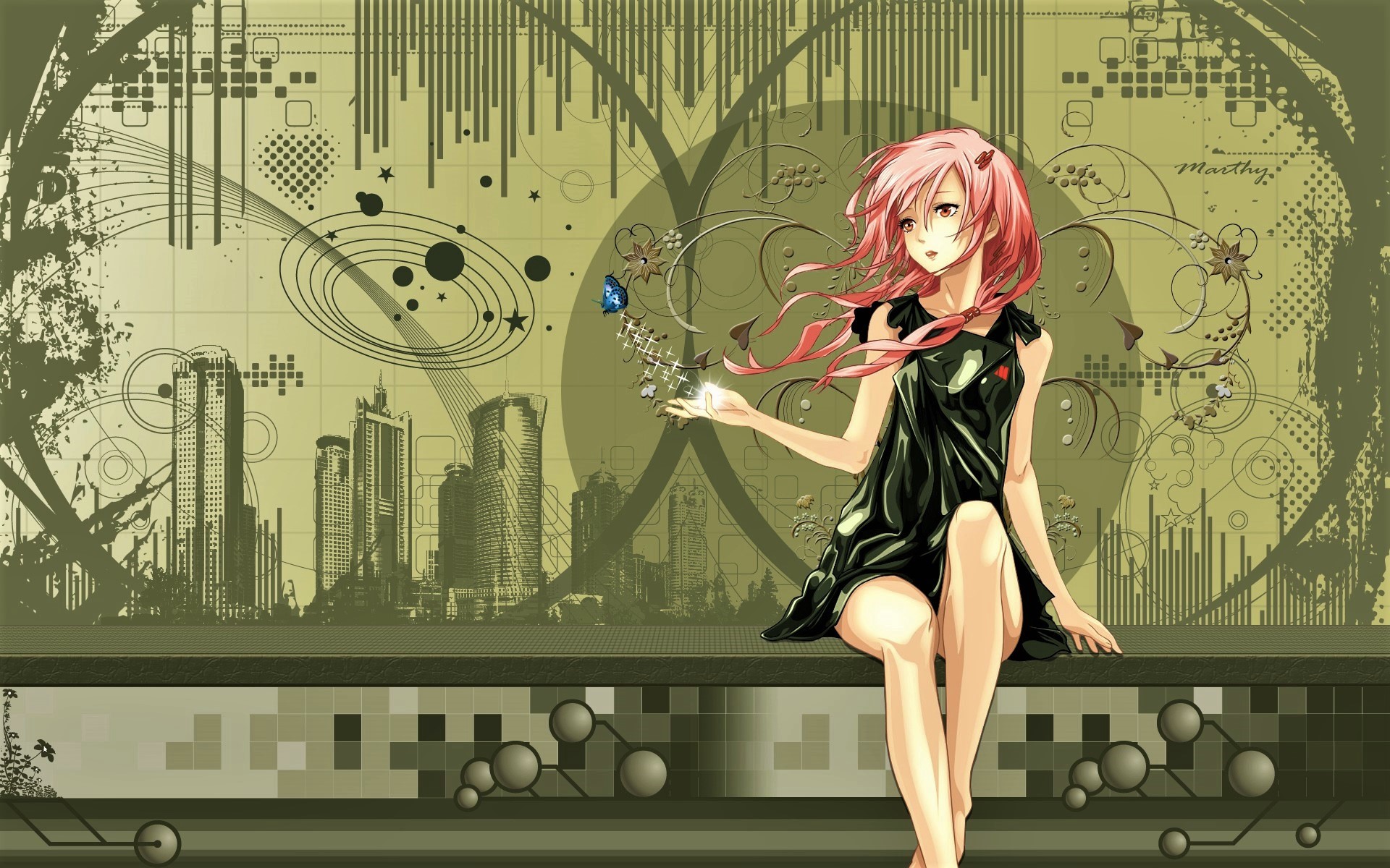 Inori Yuzuriha from Guilty Crown HD Wallpaper