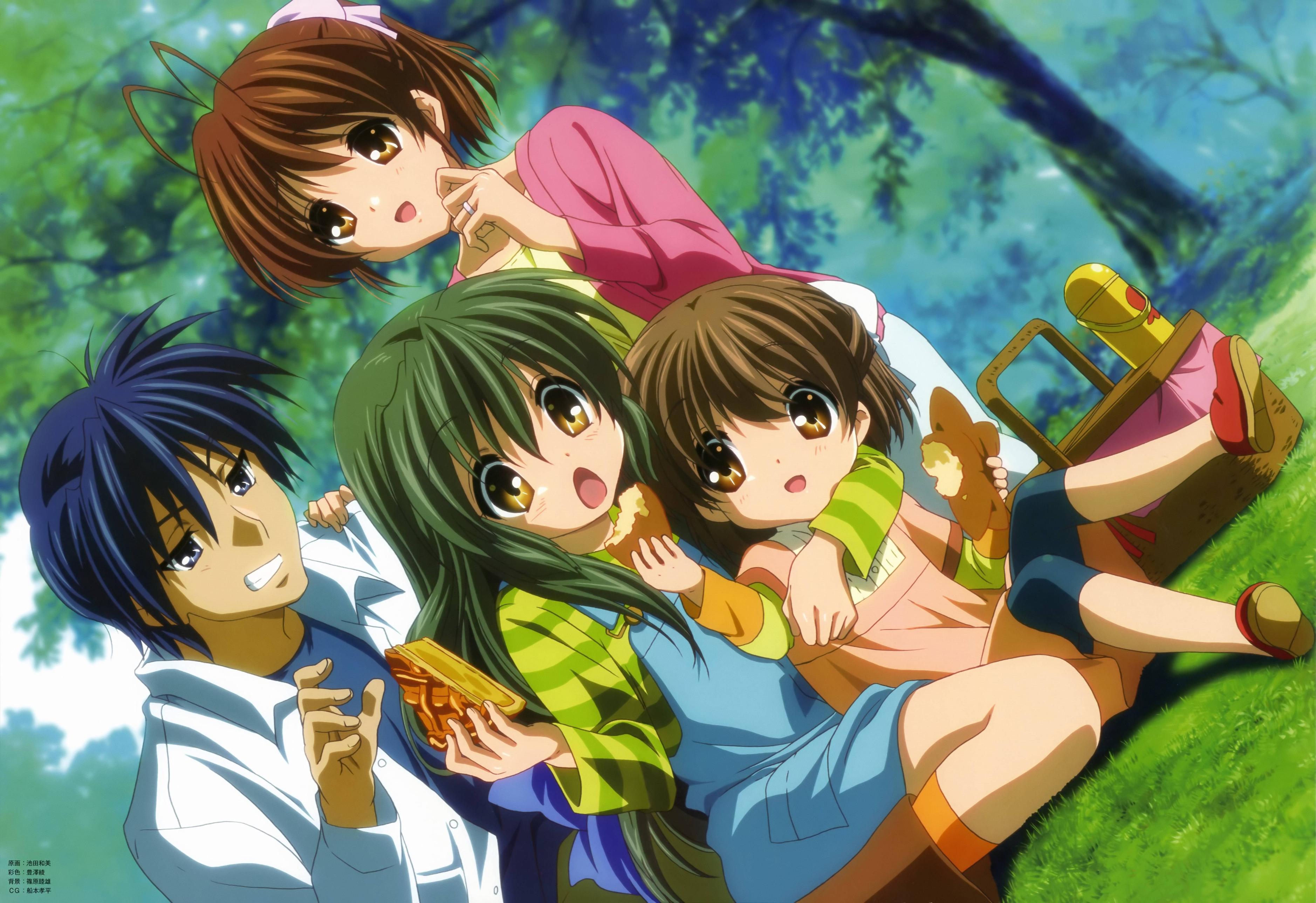 Fuuko Ibuki and friends having a picnic HD Wallpaper