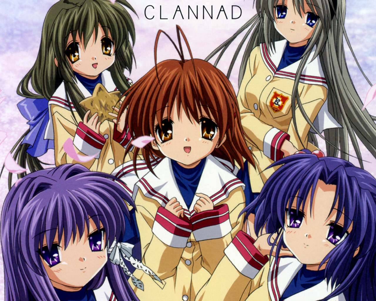 Clannad Fuuko Ibuki and friends HD Wallpaper