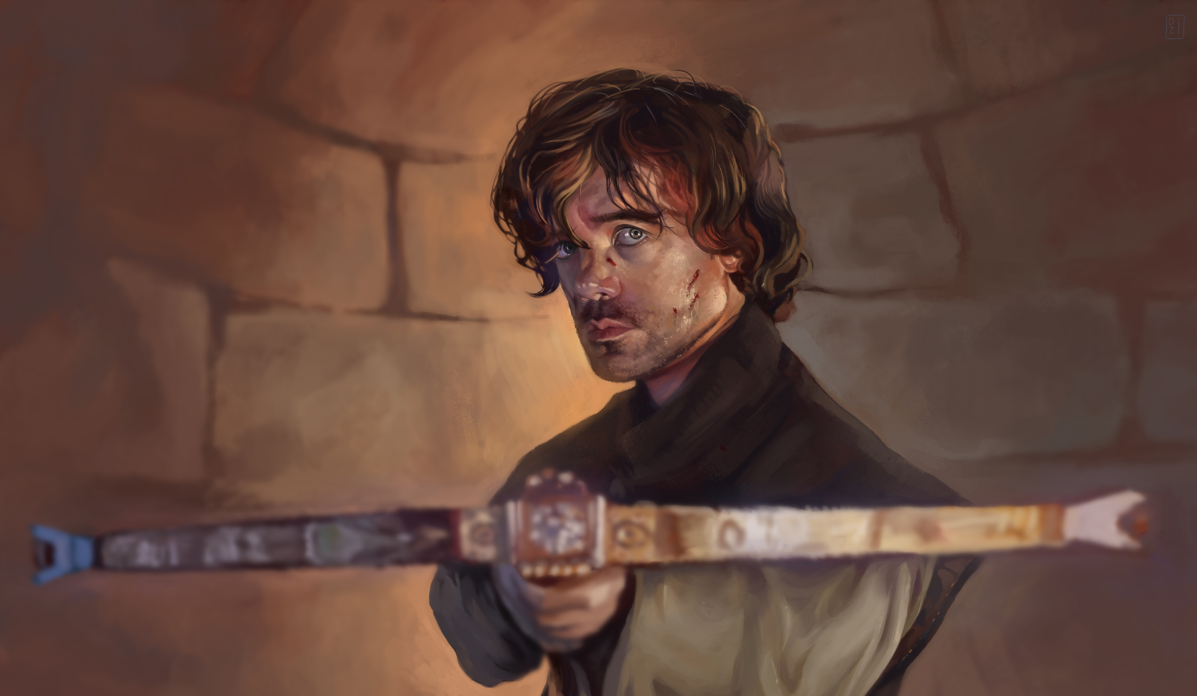 Tyrion Lannister with a crossbow HD Wallpaper