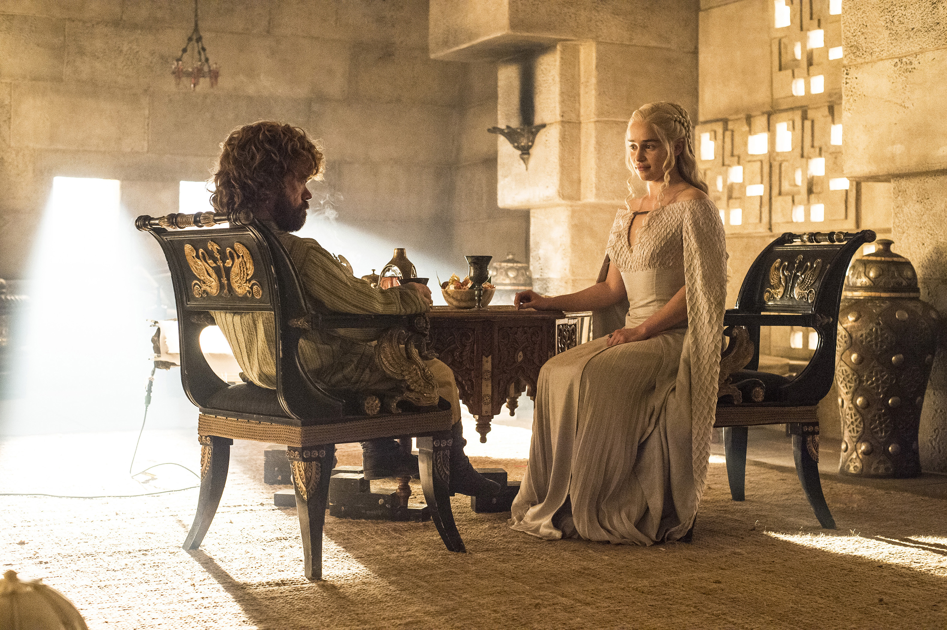 Tyrion Lannister and Daenerys Targaryen in Game of Thrones HD Wallpaper