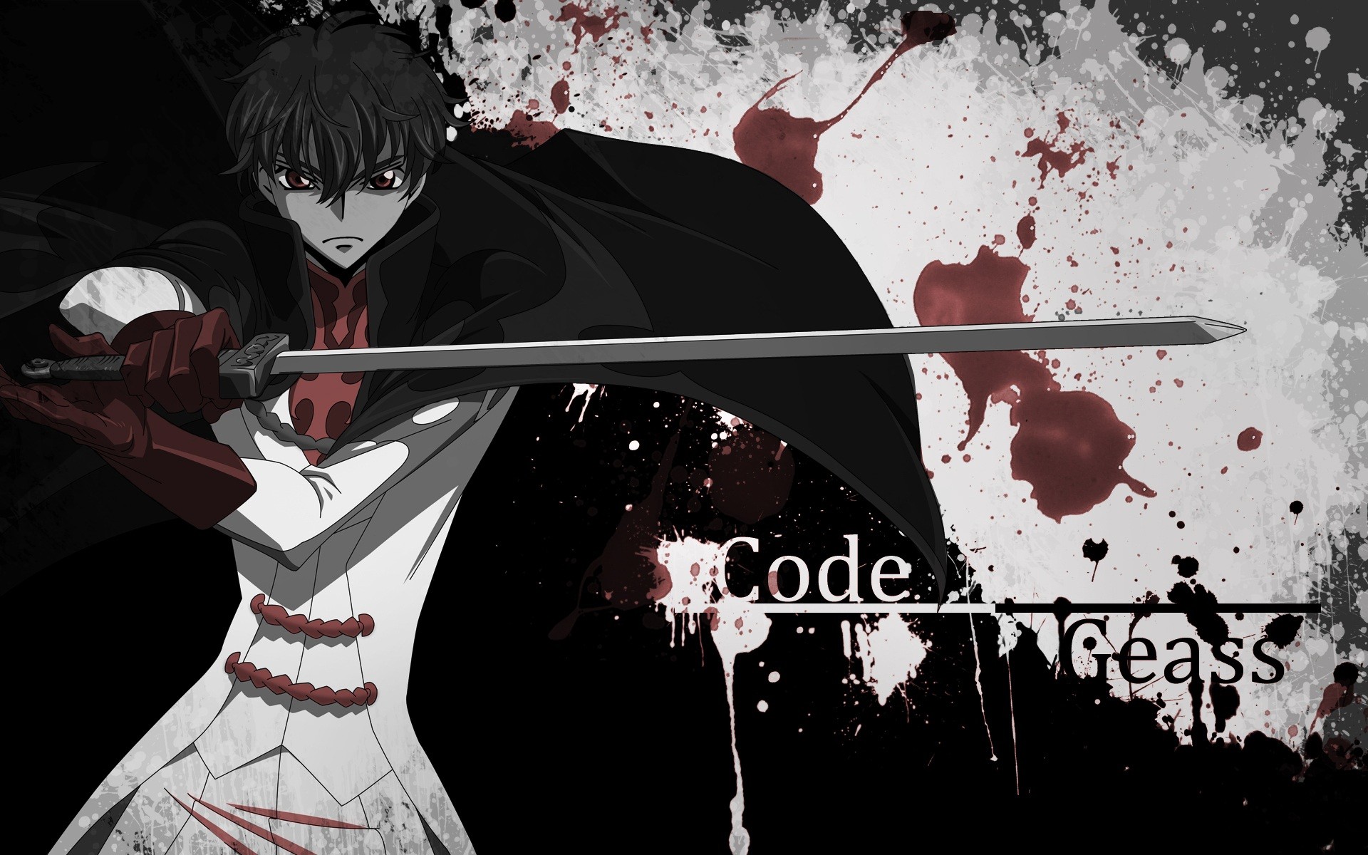 Suzaku Kururugi from Code Geass holding a sword HD Wallpaper