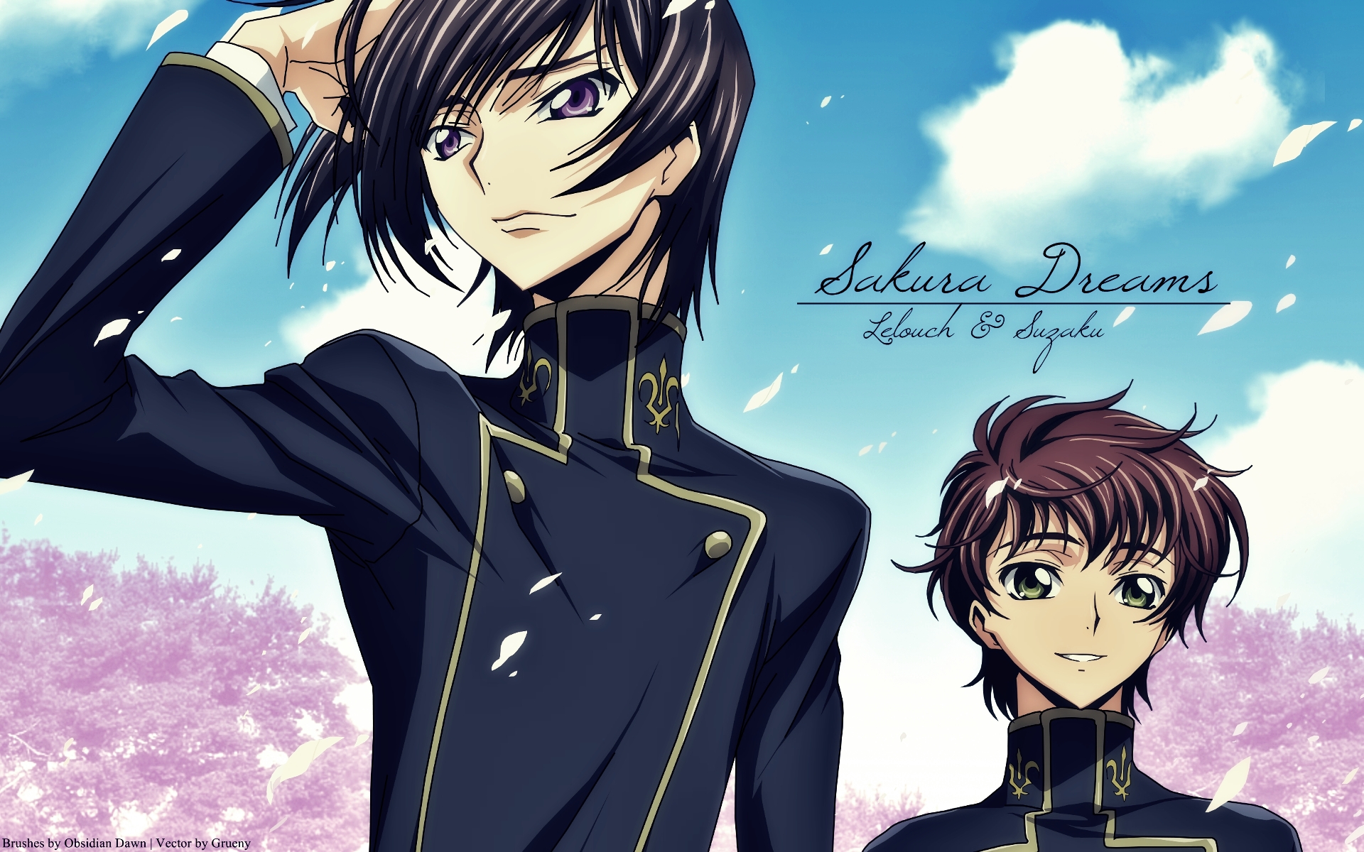 Lelouch and Suzaku from Code Geass HD Wallpaper
