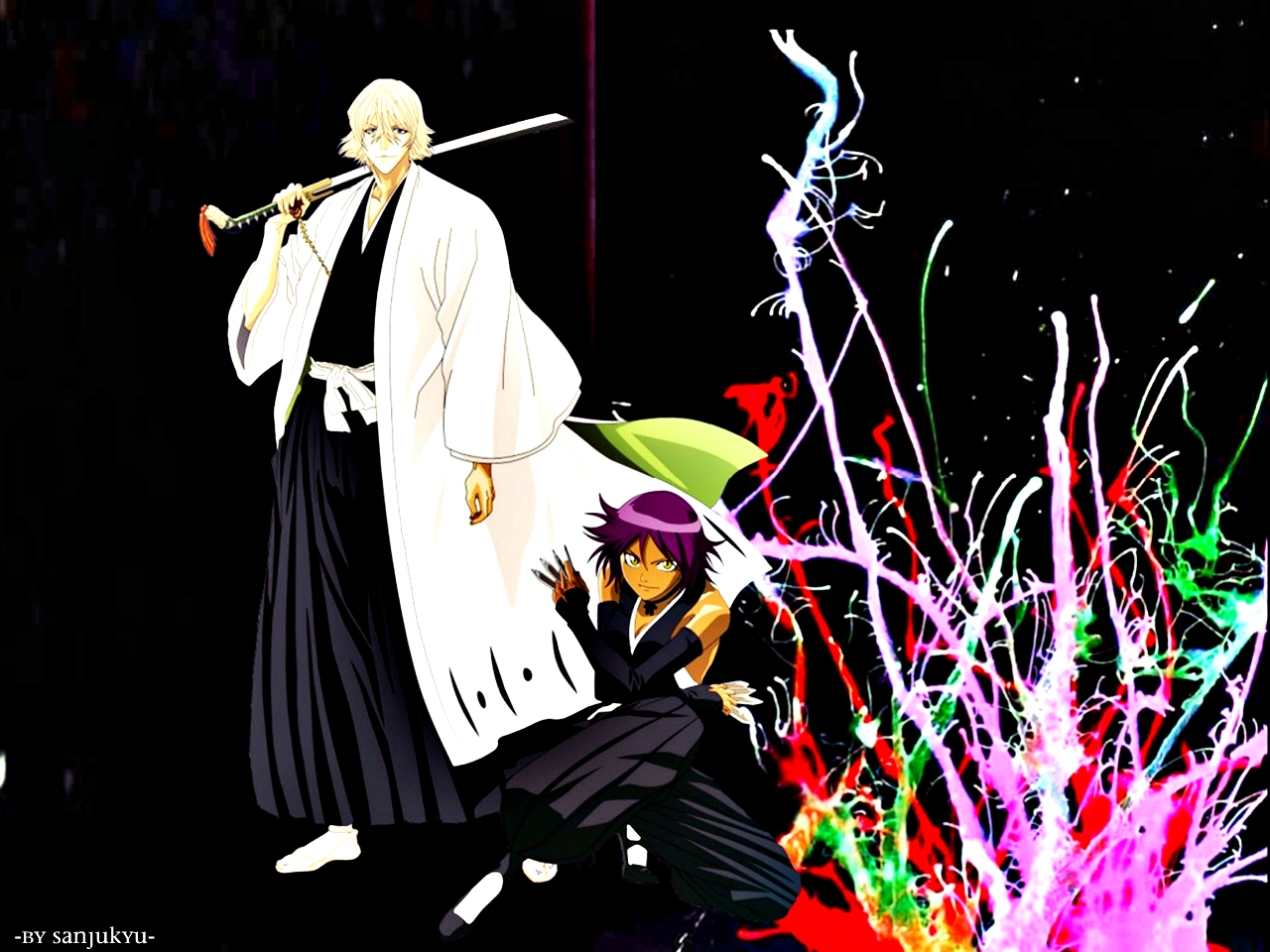 Yoruichi Shihouin from Bleach HD Wallpaper