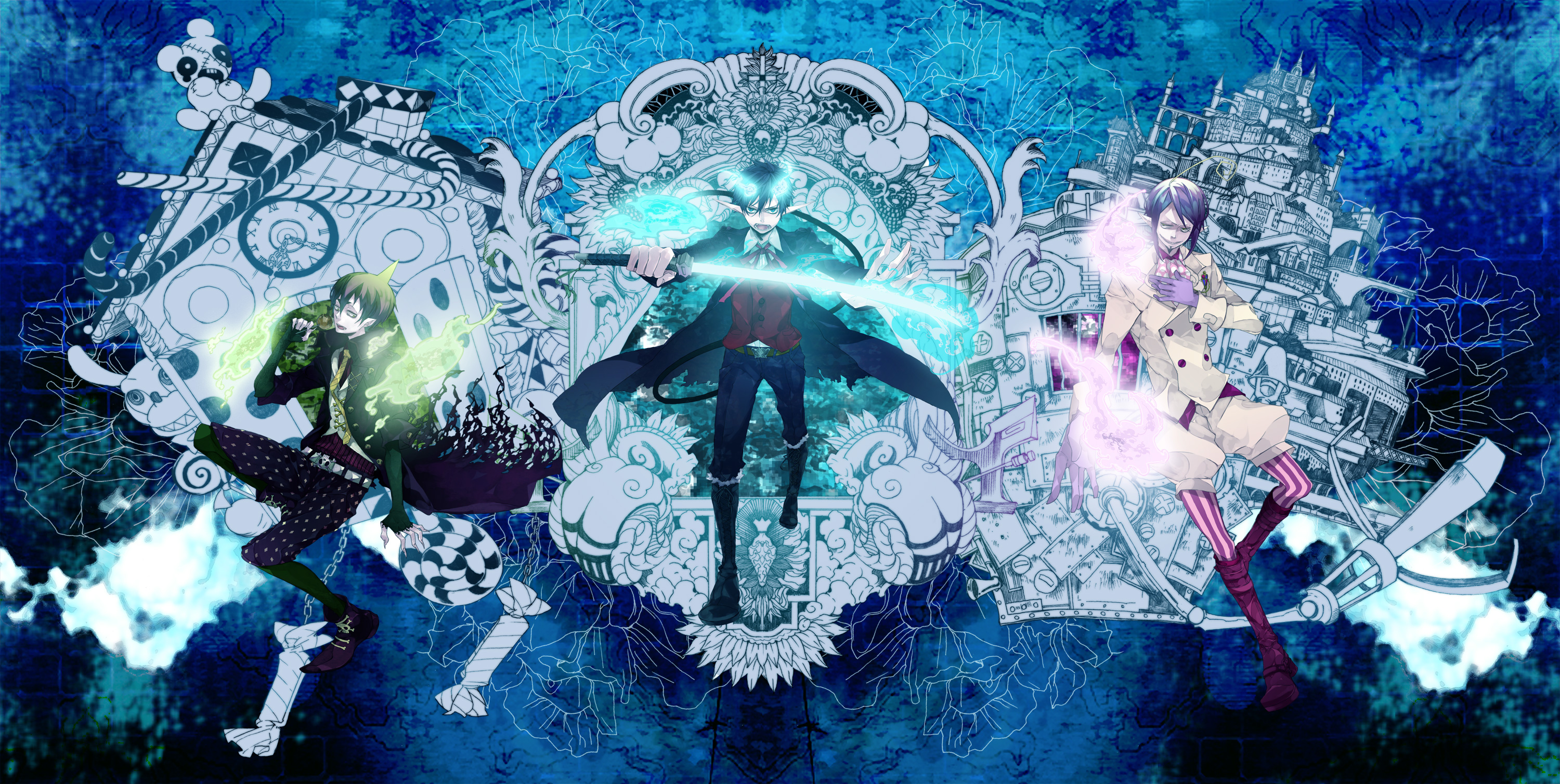 Rin Okumura from Blue Exorcist HD Wallpaper