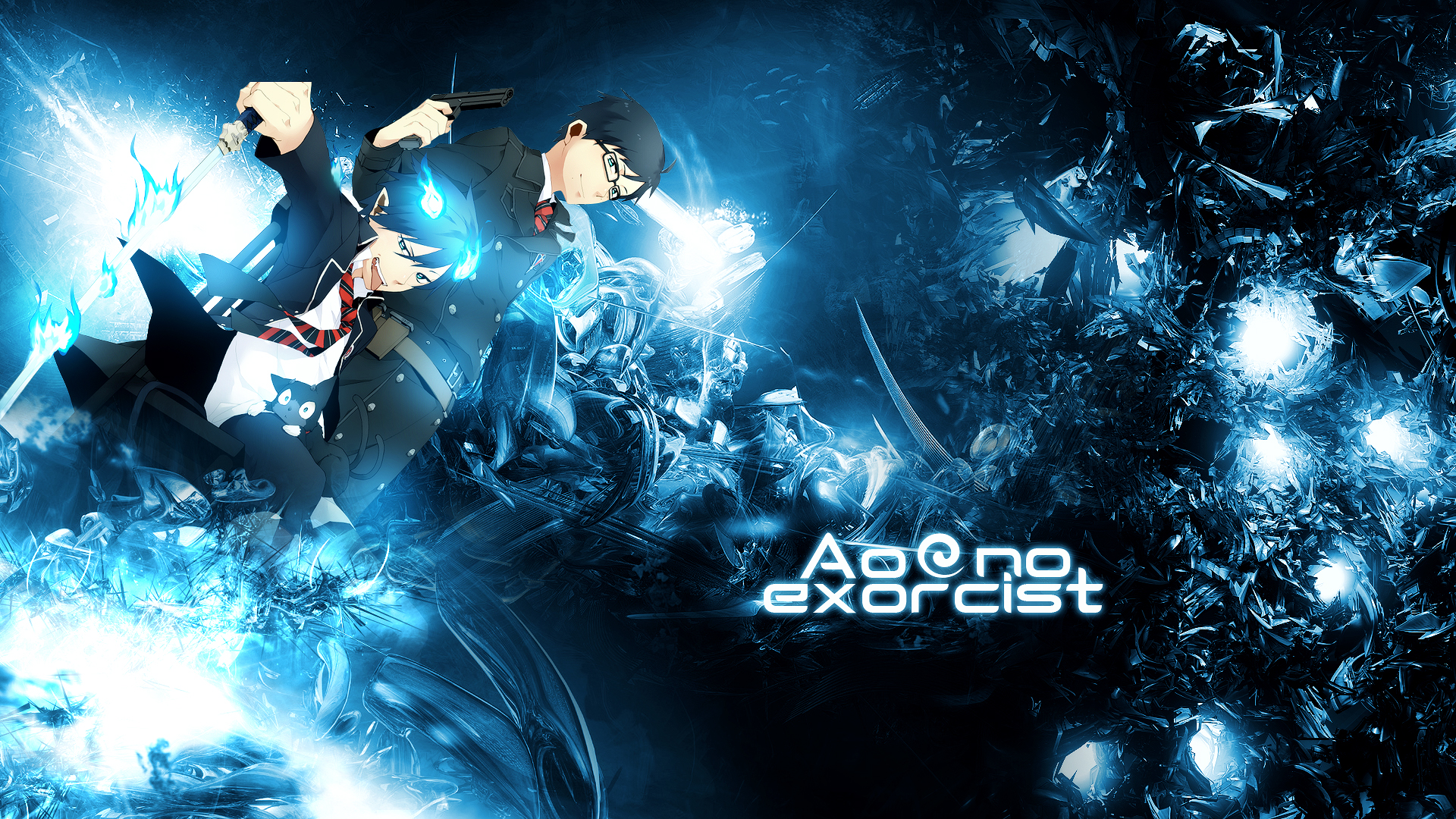 Rin Okumura and Yukio Okumura from Ao no Exorcist HD Wallpaper