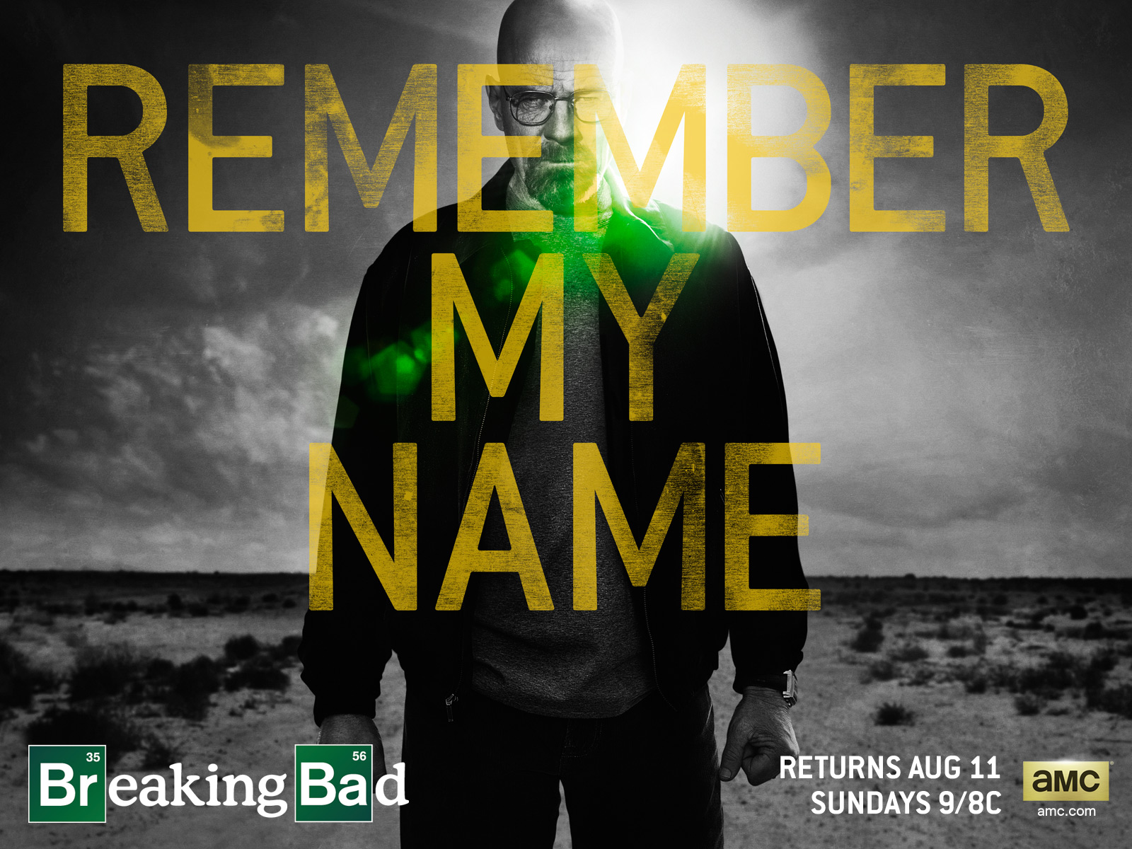 Walter White from Breaking Bad Remember My Name Poster HD Wallpaper