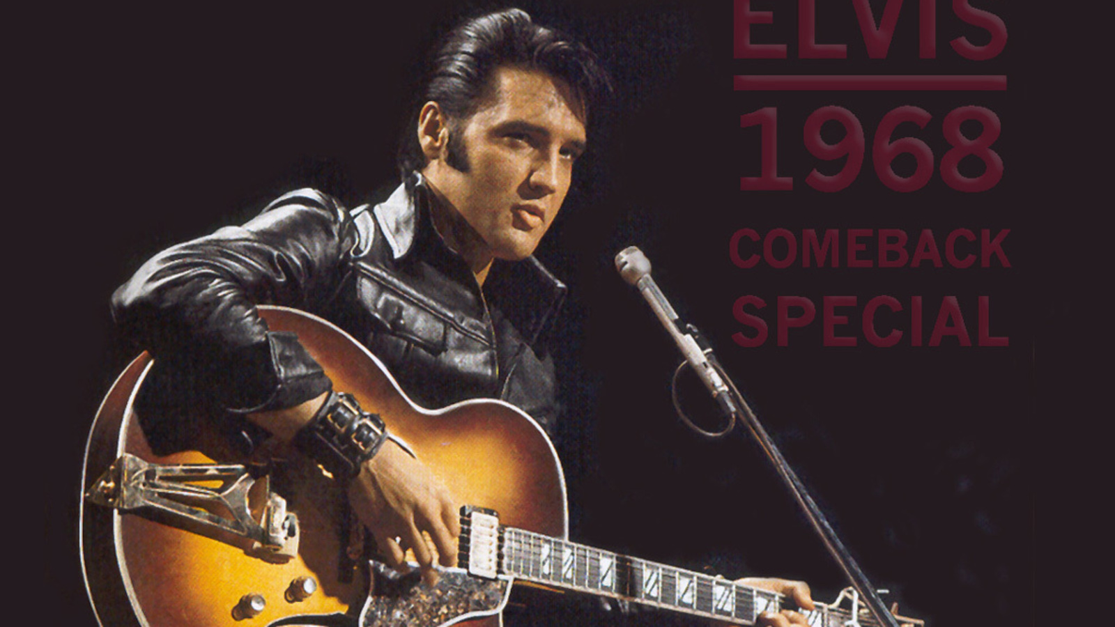 Elvis Presley performing in the 1968 Comeback Special HD Wallpaper