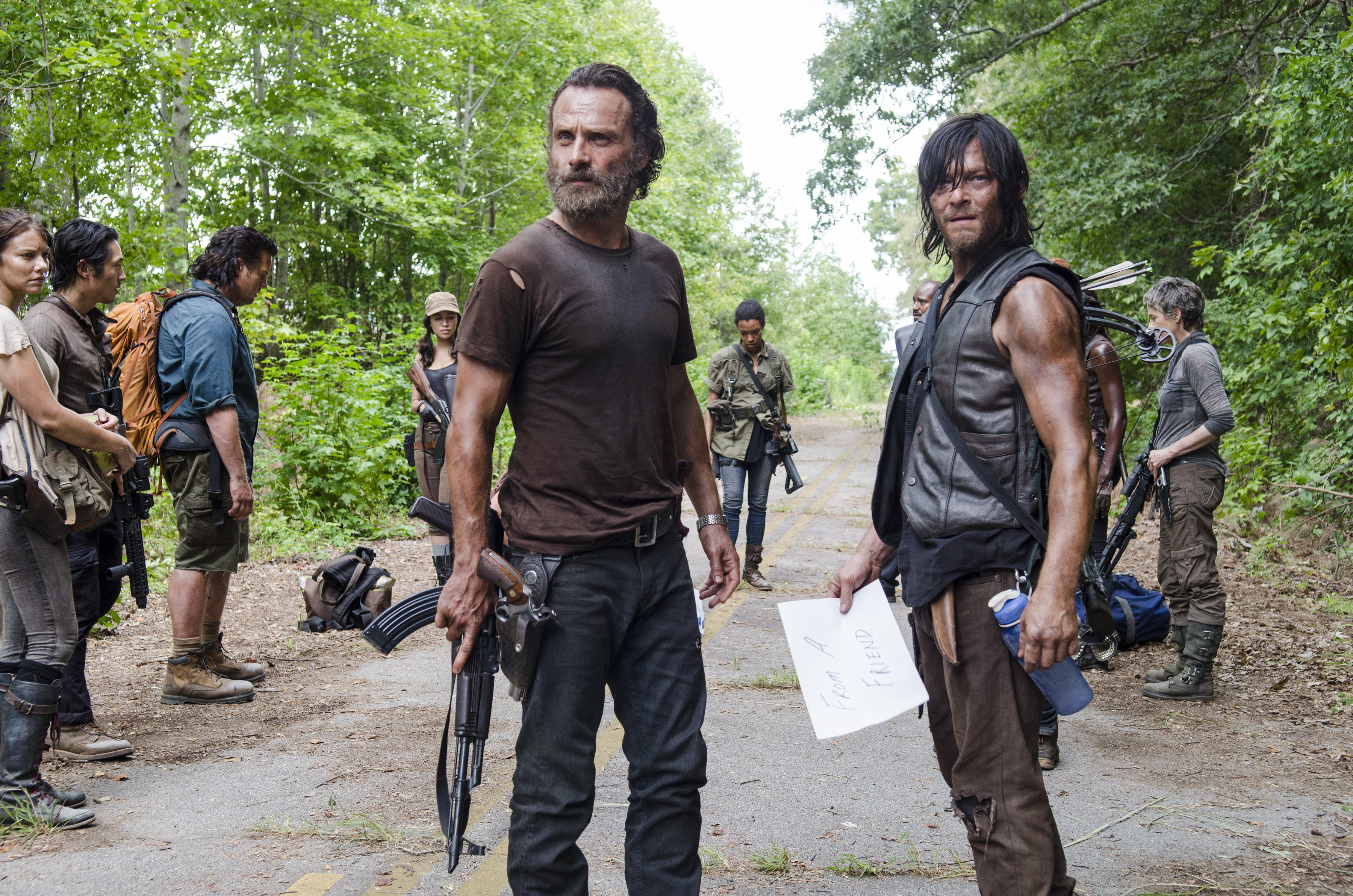 Rick Grimes and Daryl Dixon from The Walking Dead HD Wallpaper