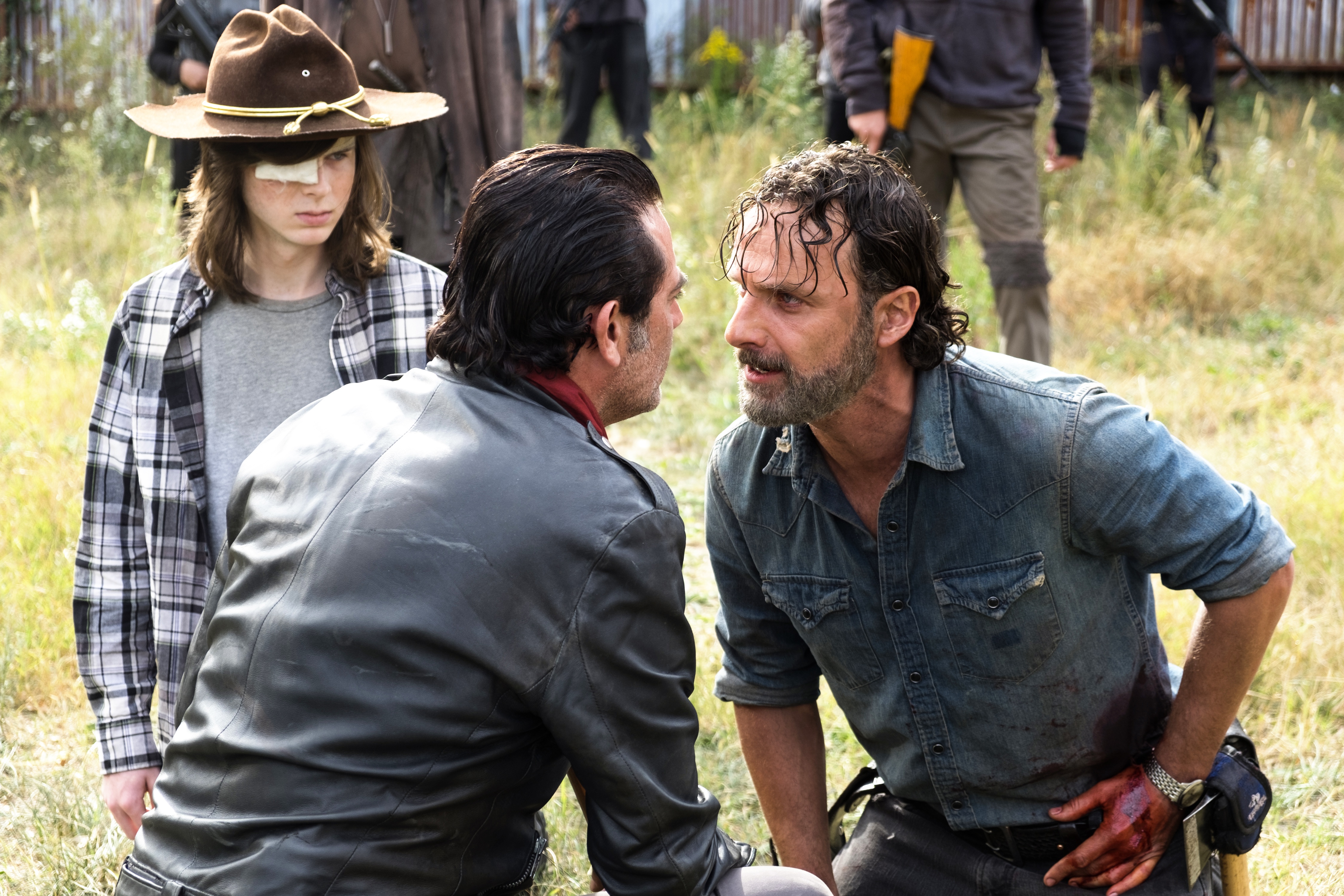 Rick Grimes and Negan from The Walking Dead HD Wallpaper