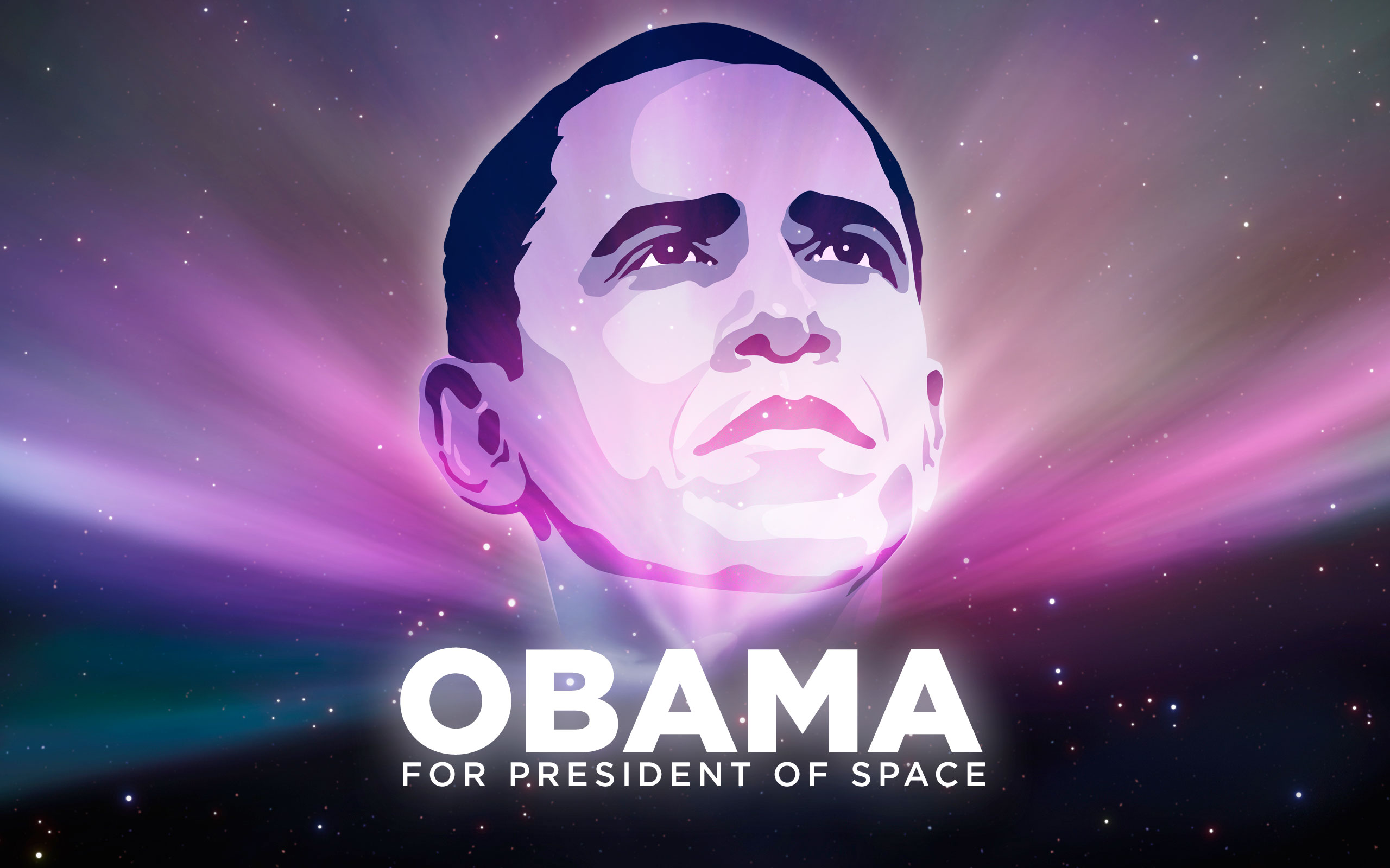 Barack Obama for President of Space HD Wallpaper