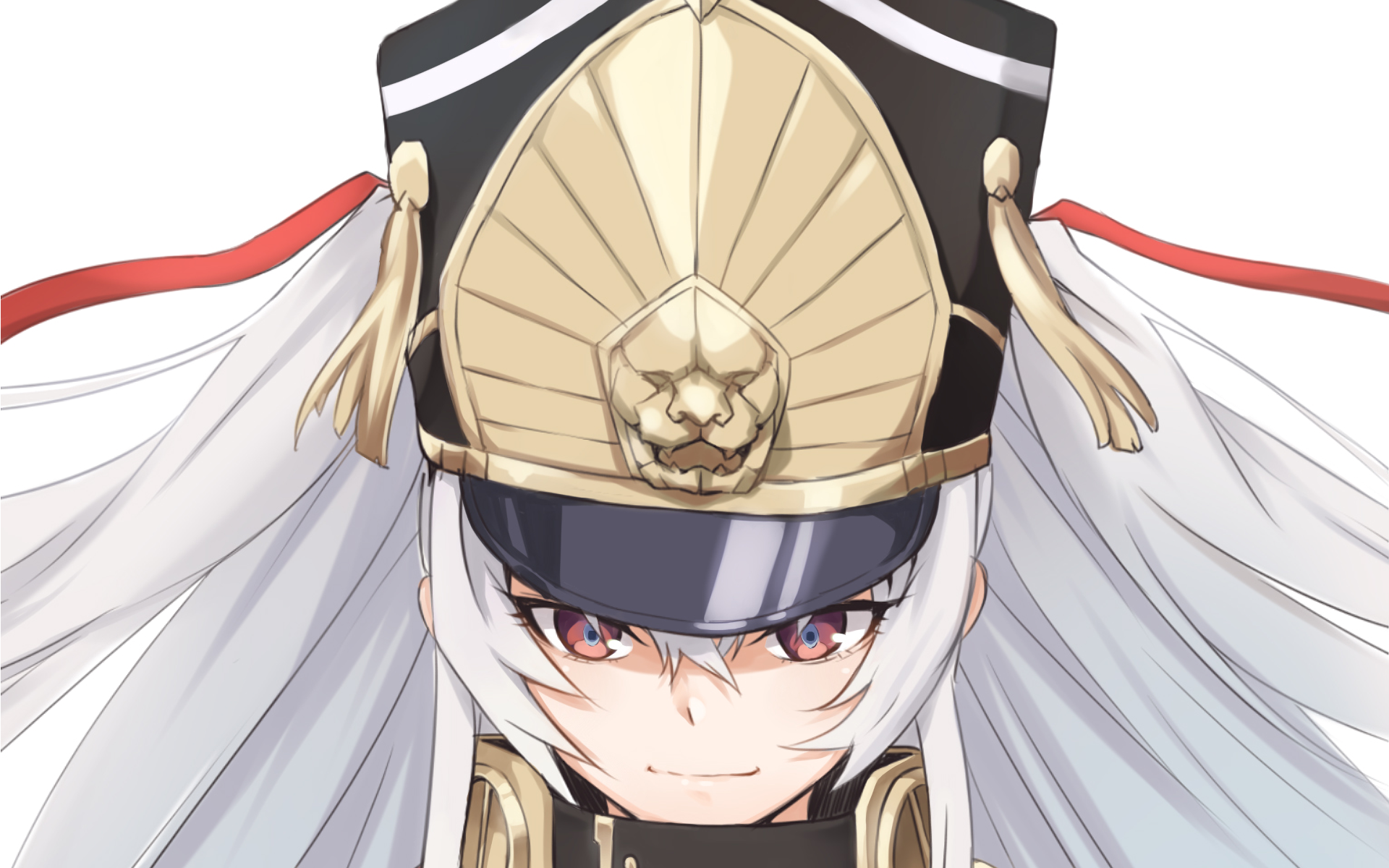 Gunpuku no Himegimi character in military uniform HD Wallpaper