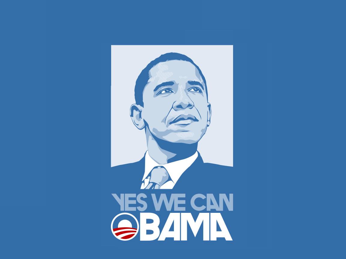 Barack Obama "Yes We Can" campaign poster HD Wallpaper