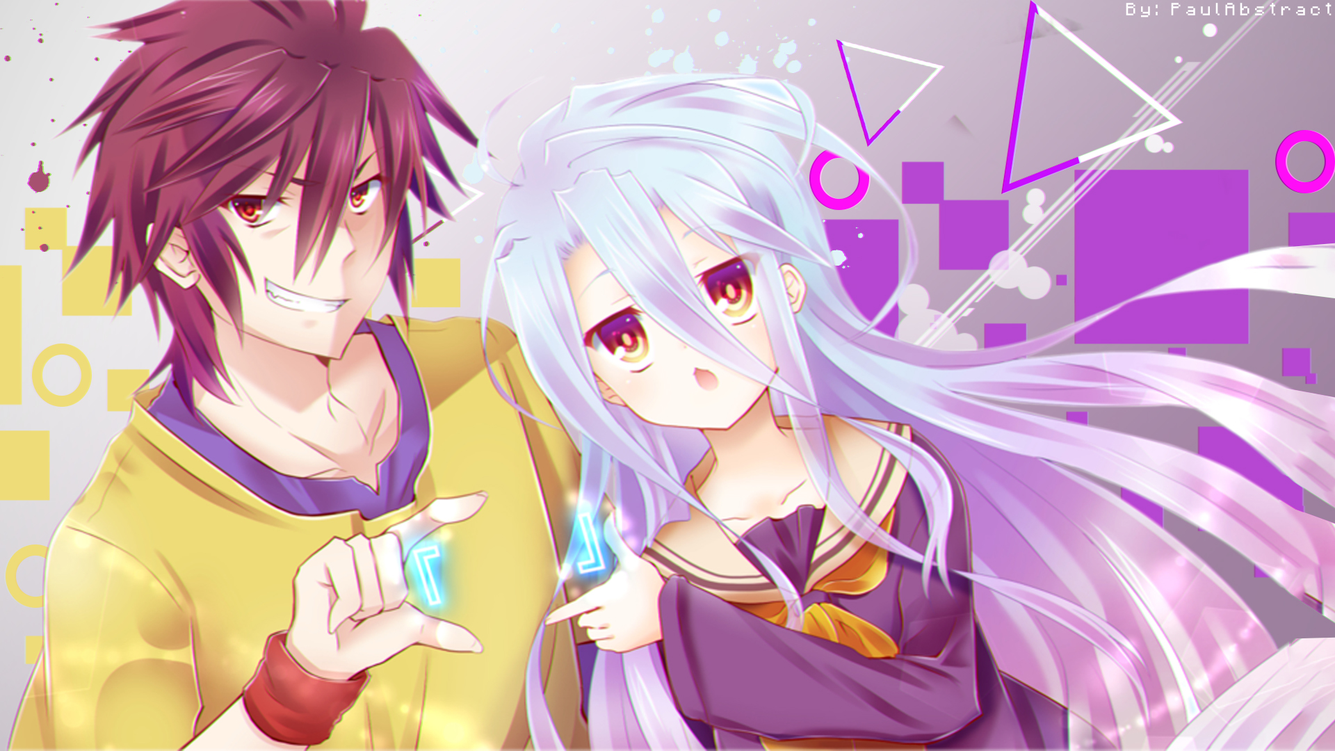 Sora and Shiro from No Game No Life HD Wallpaper