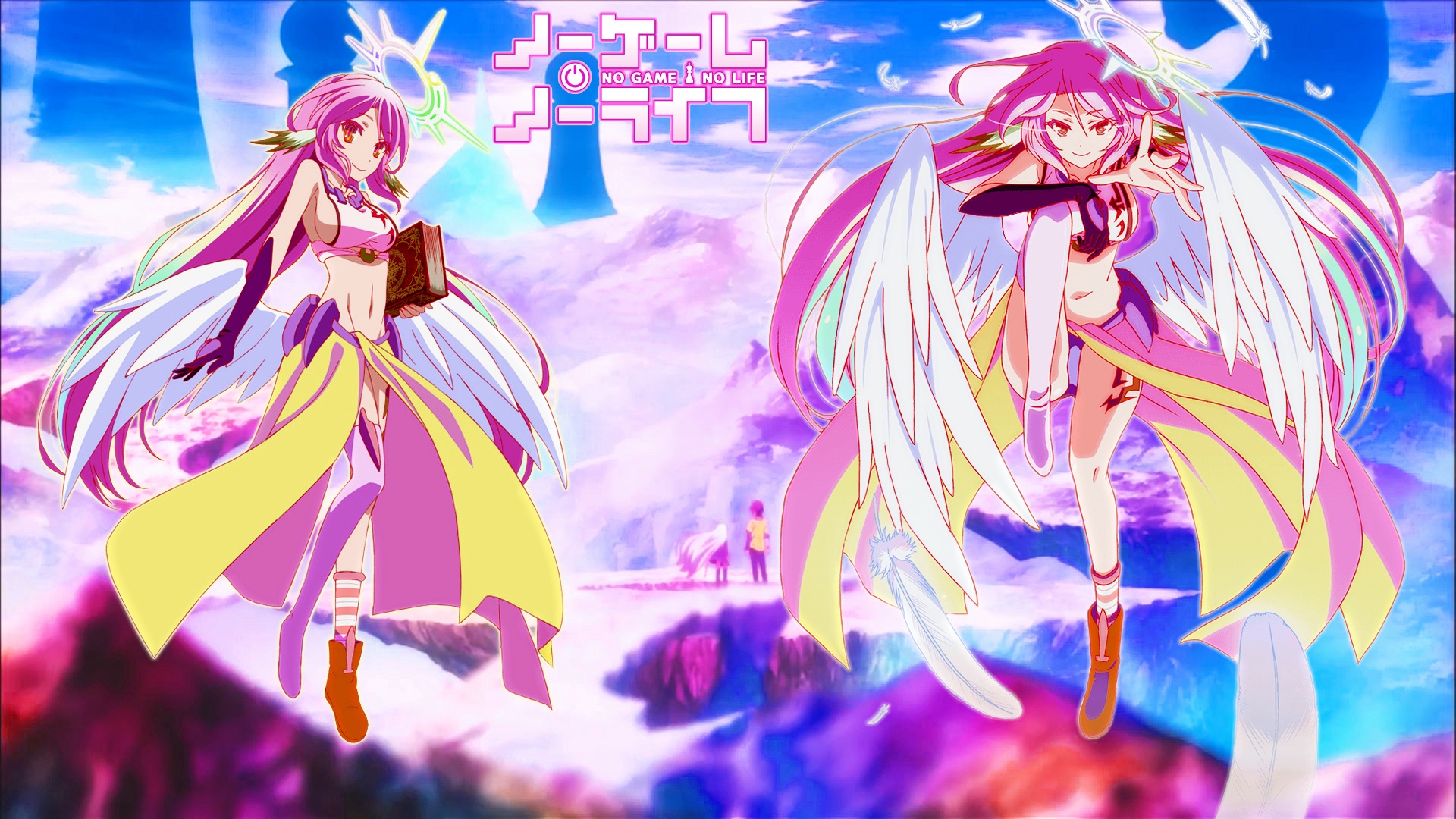 Shiro and Jibril from No Game No Life HD Wallpaper