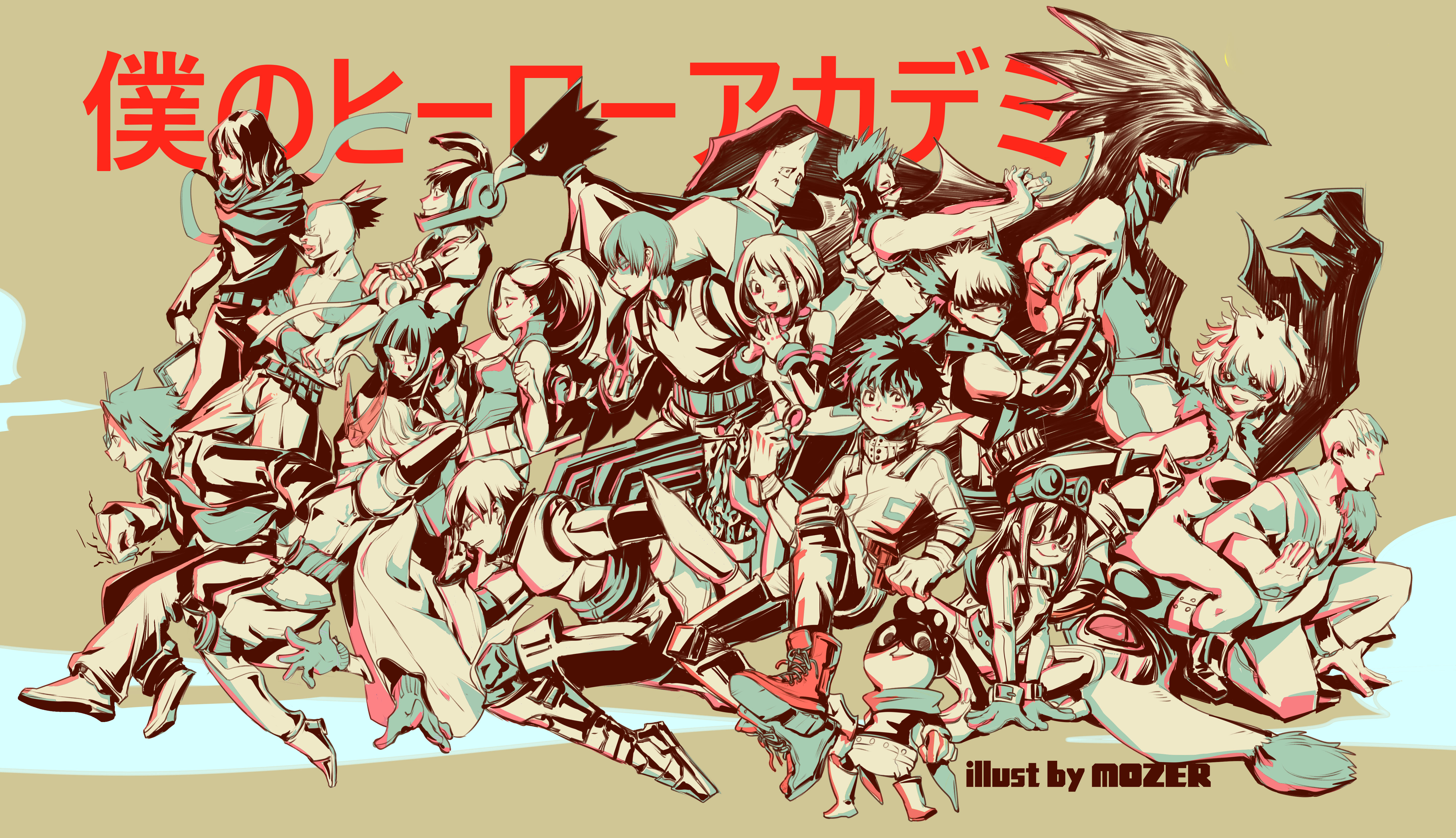 My Hero Academia characters illustration HD Wallpaper