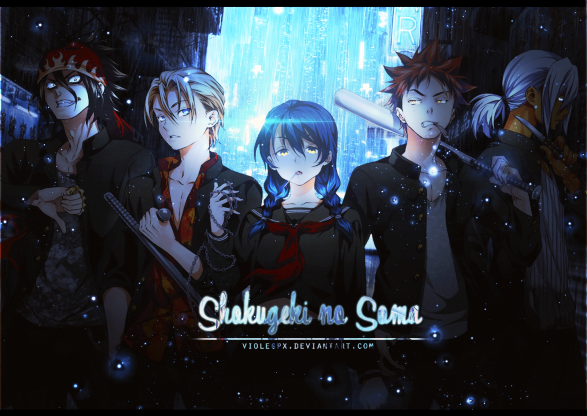 Shokugeki no Soma characters HD Wallpaper