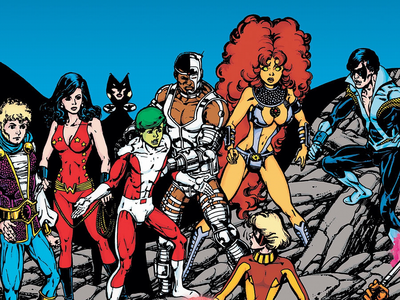 The New Teen Titans from DC Comics HD Wallpaper