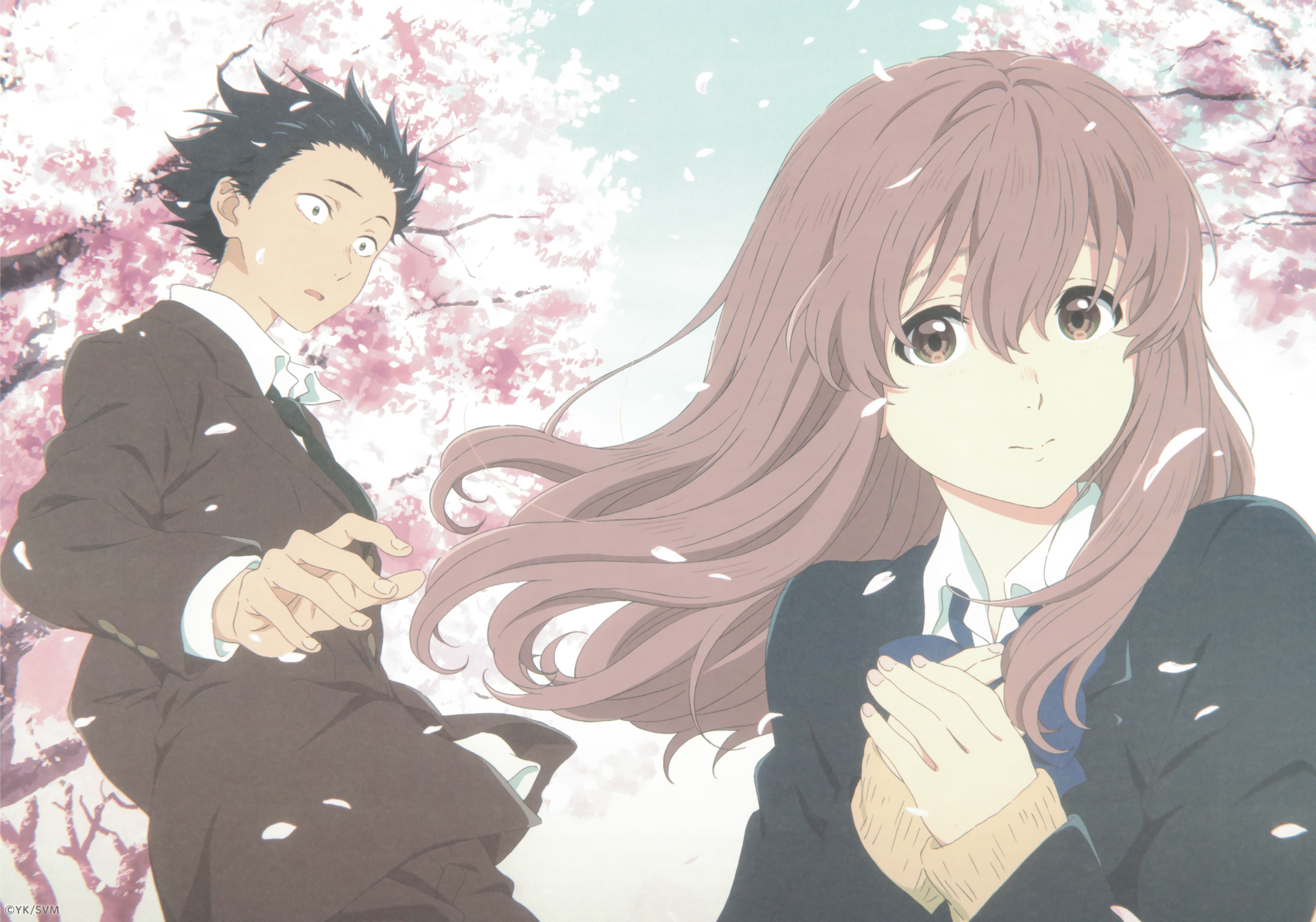 Shouya Ishida and Shoko Nishimiya from Koe no Katachi HD Wallpaper